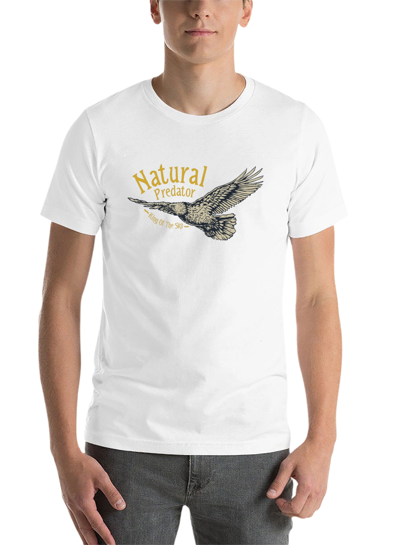Black Natural Predator Eagle T-Shirt view 14