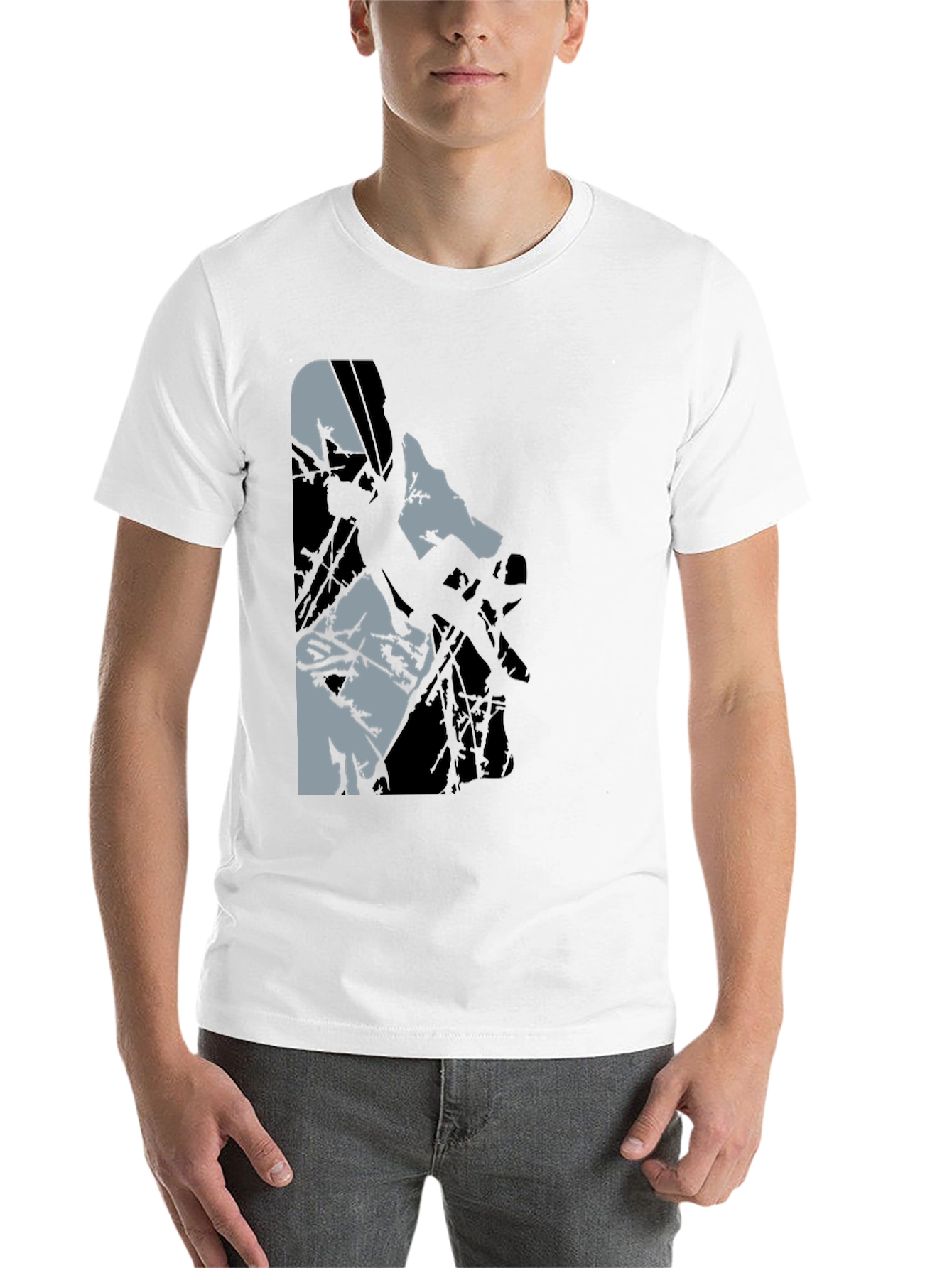 Black Black Graphic Tee: Climbing Silhouette view 14