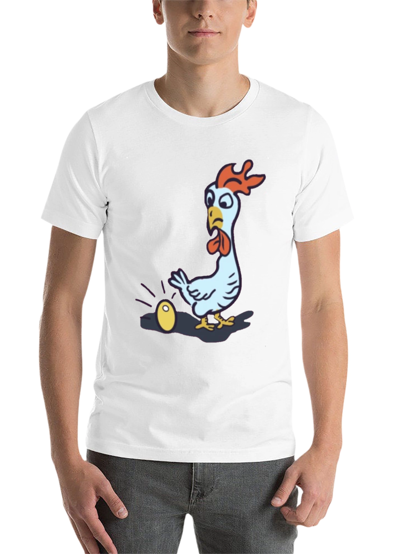 Black Funny Chicken Golden Egg Black T-Shirt view 14