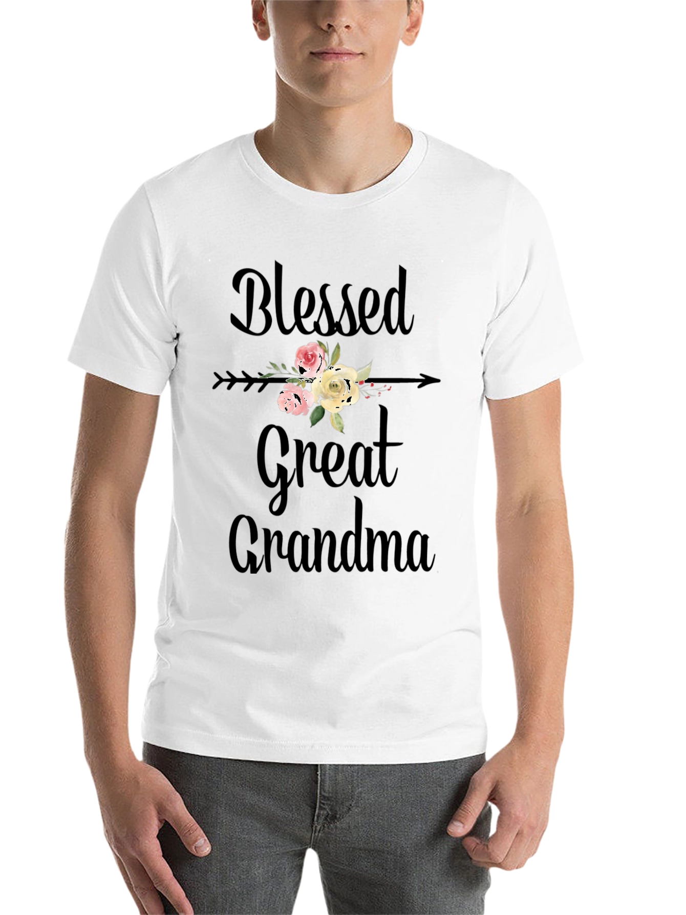 Black Blessed Great Grandma Graphic T-Shirt view 14