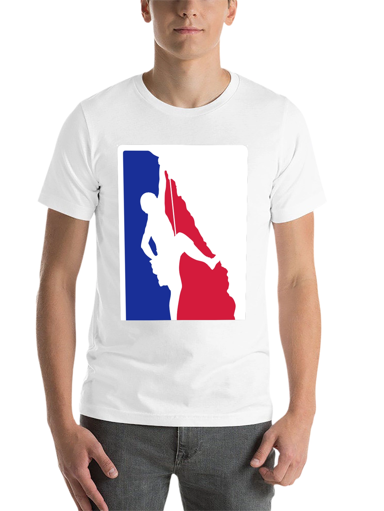 Black Climbing Graphic T-Shirt - Black Cotton Blend view 14