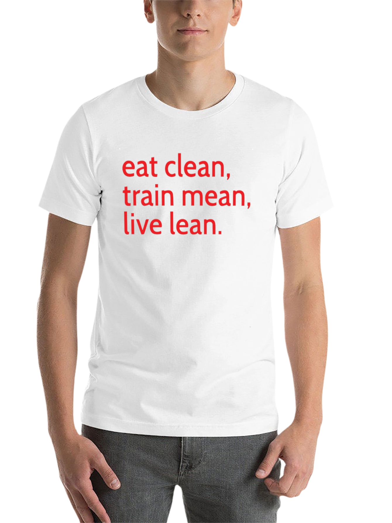 Black Eat Clean Train Mean Live Lean Black Tee view 14