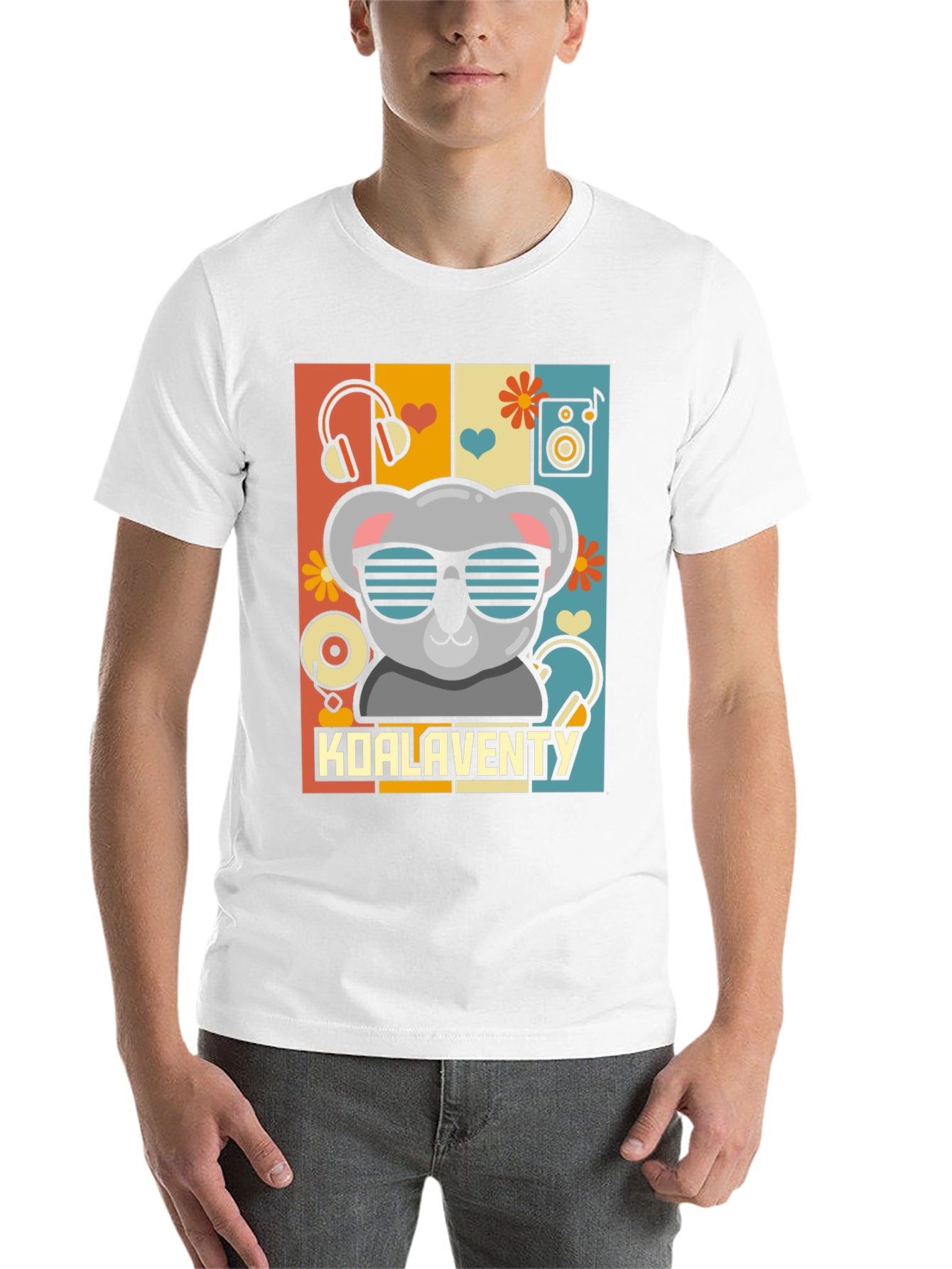 Black Koalaventy Music Lover T-Shirt view 14