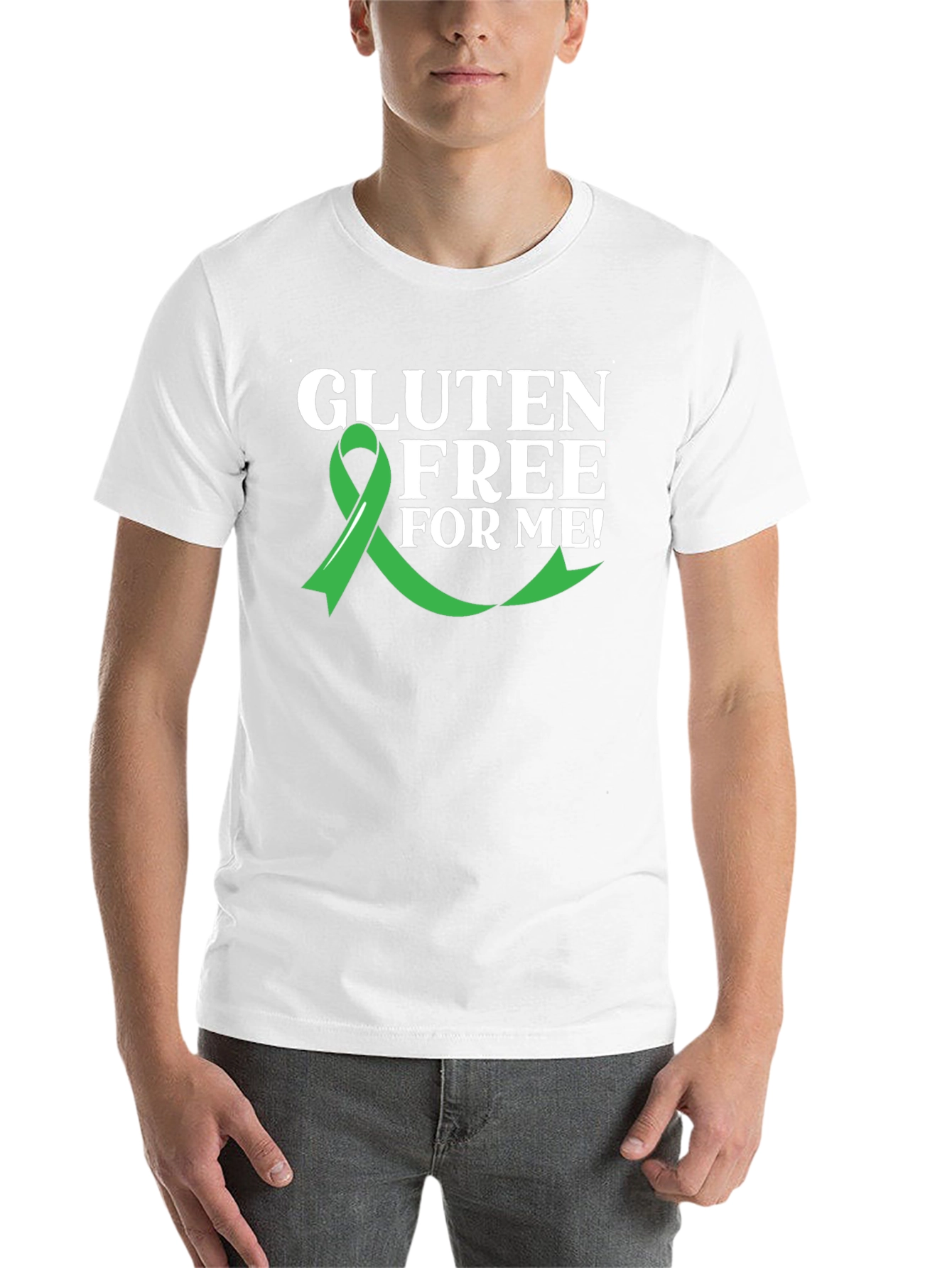 Black Gluten Free Awareness Ribbon T-Shirt view 14