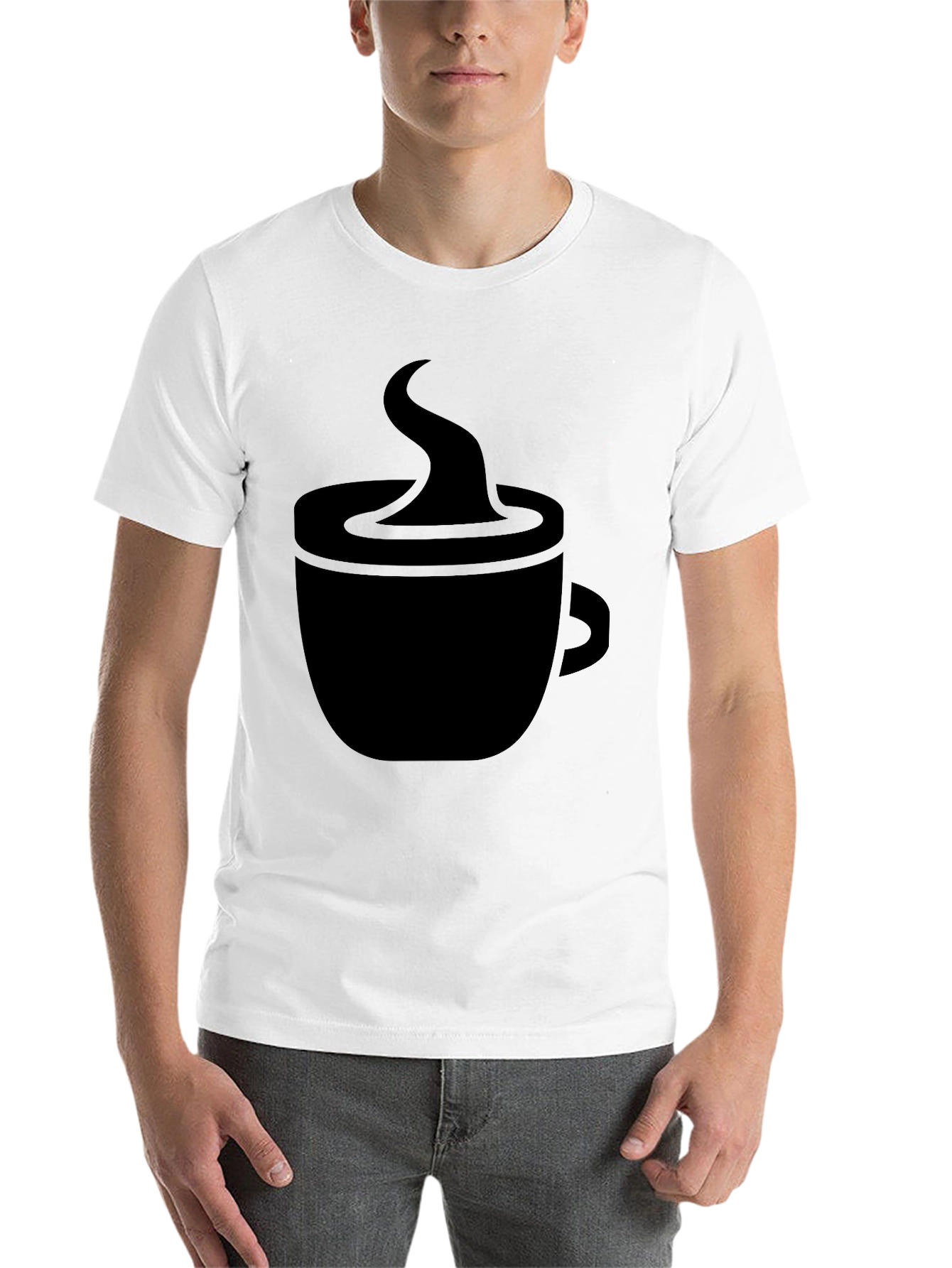 Black Coffee Cup Graphic Tee - Black view 14