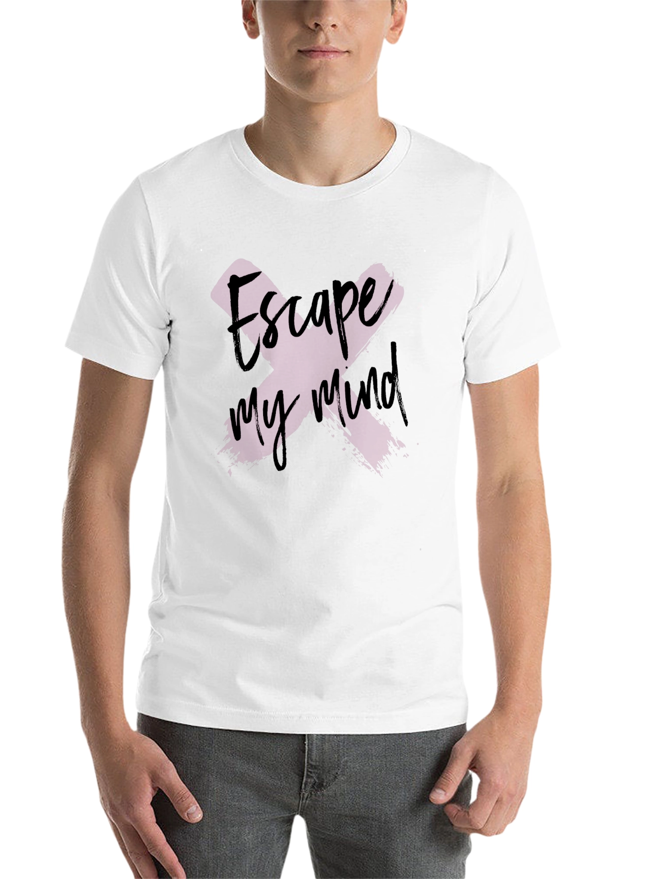 Black Escape My Mind Graphic Print Tee view 14