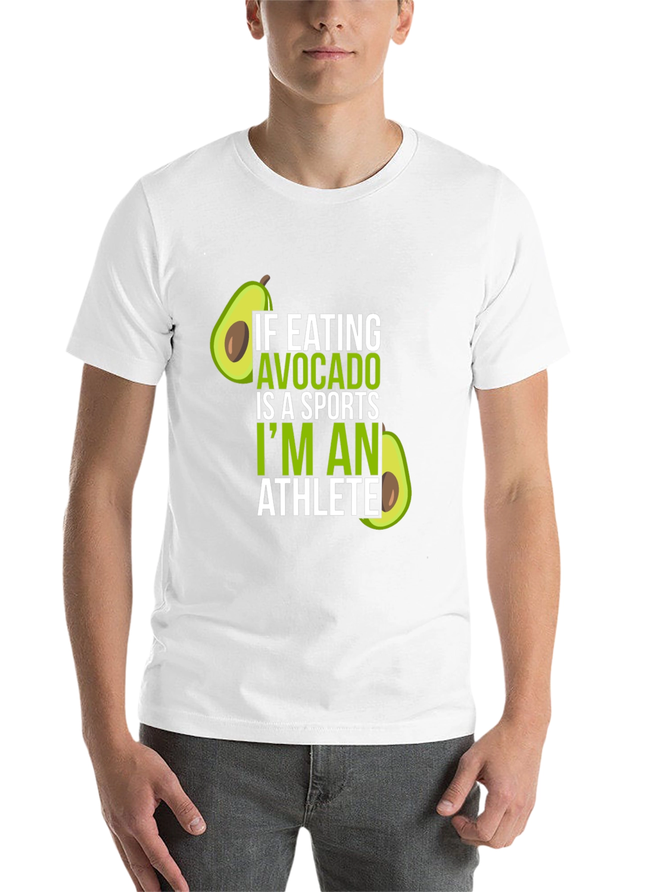 Black Avocado Athlete T-Shirt - Humorous Foodie Tee view 14