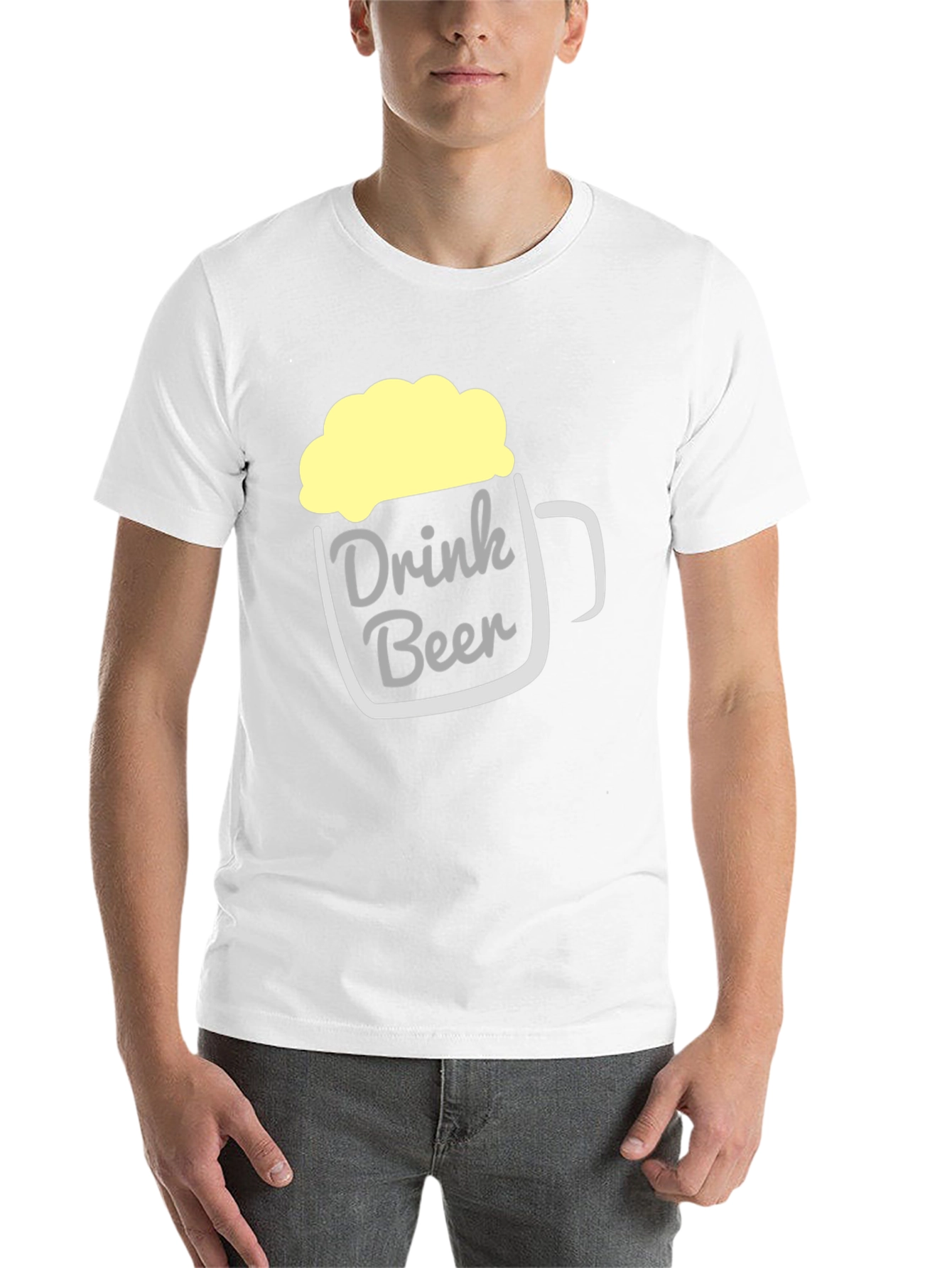 Black Drink Beer T-Shirt - Funny Beer Mug Design view 14