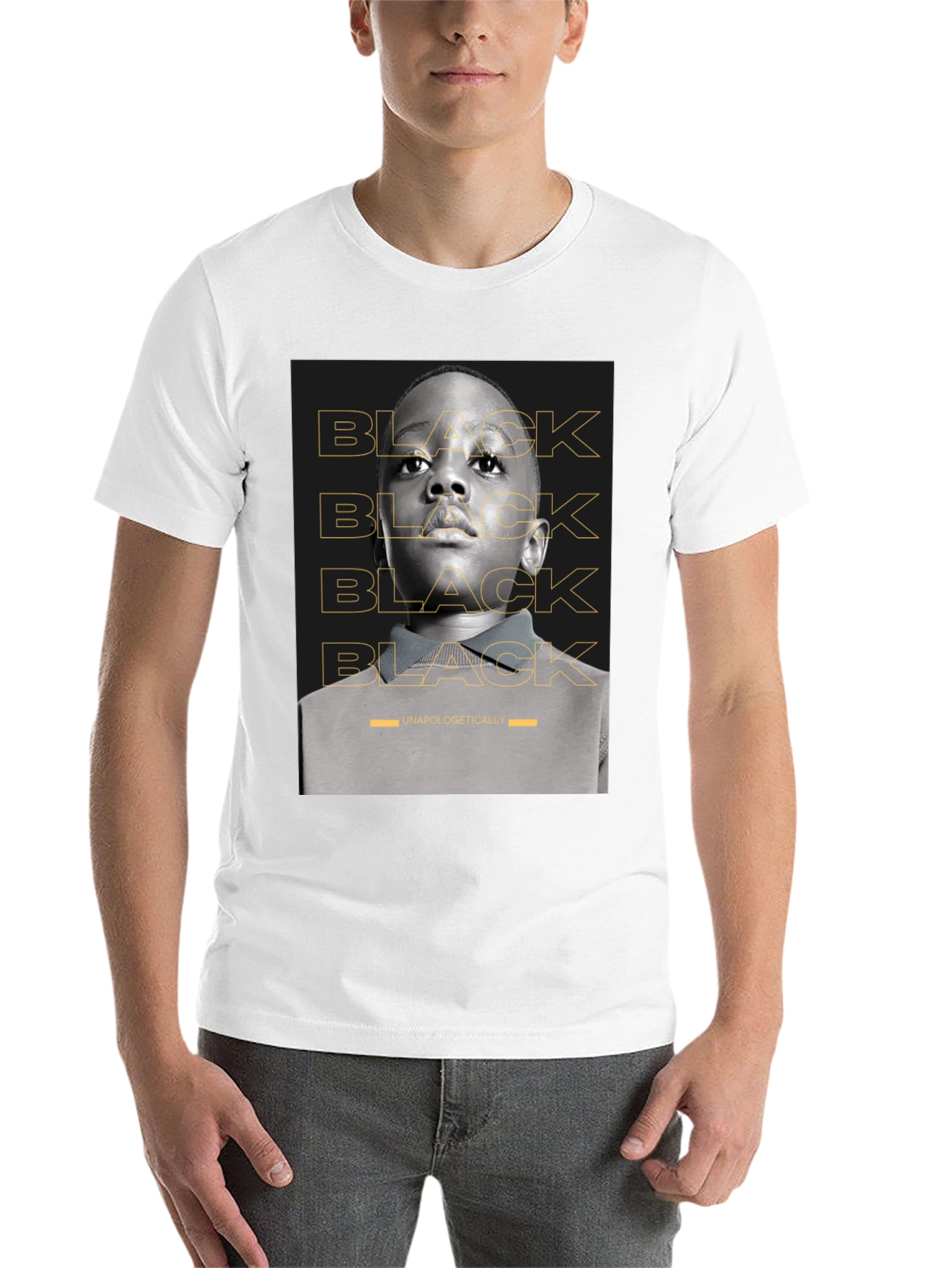 Black Black Unapologetically T-Shirt view 14