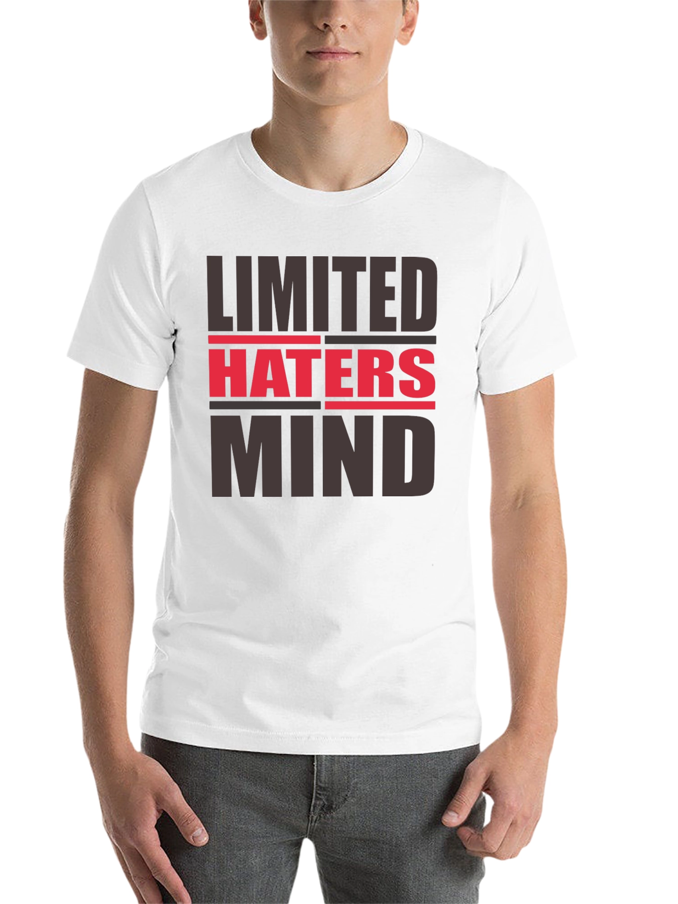 Black Limited Haters Mind Graphic Tee view 14