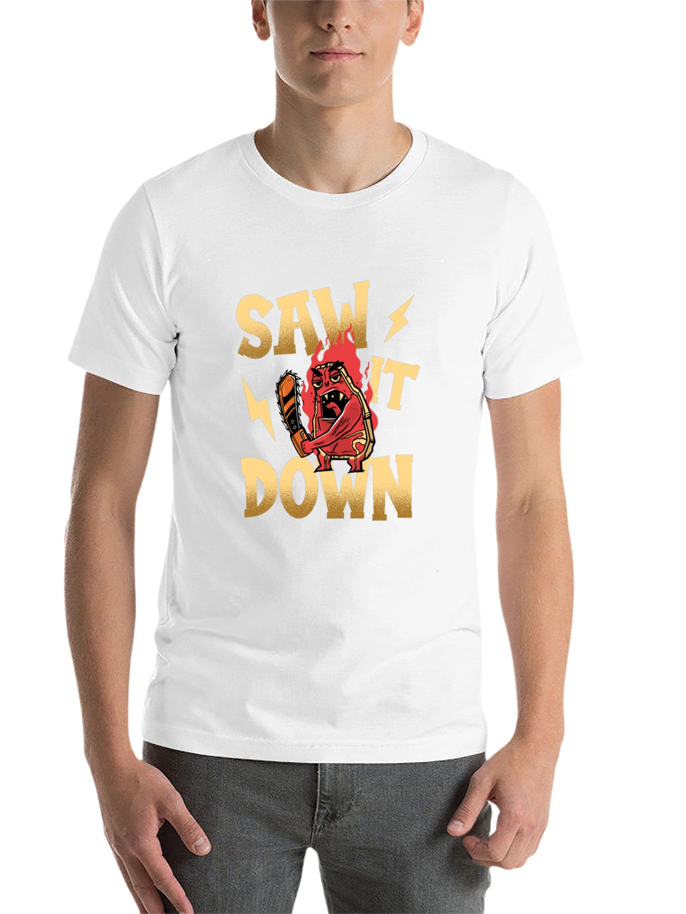 Black Saw It Down Graphic T-Shirt view 14