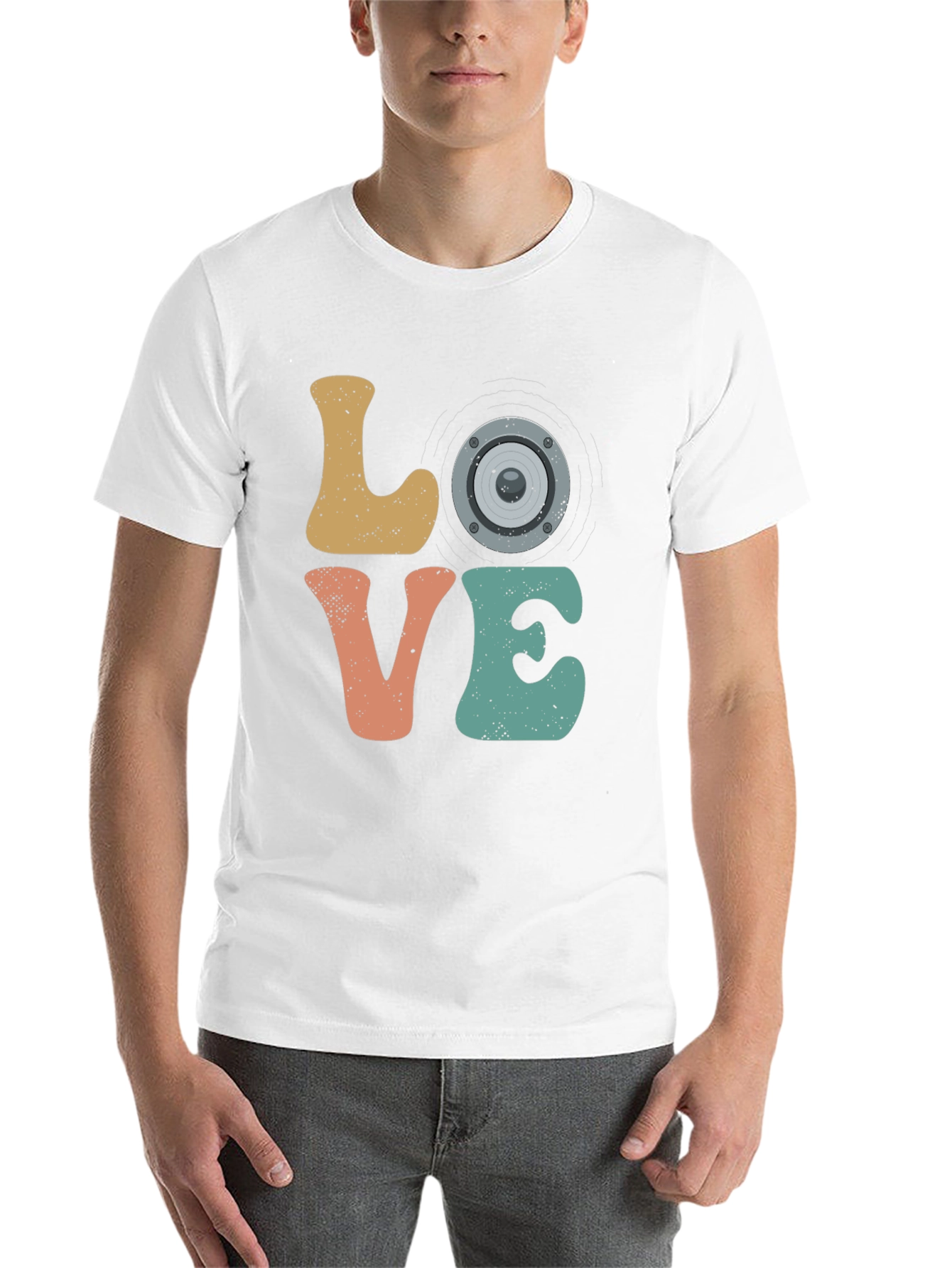 Black Love Speaker T-Shirt - Music Lover Tee view 14