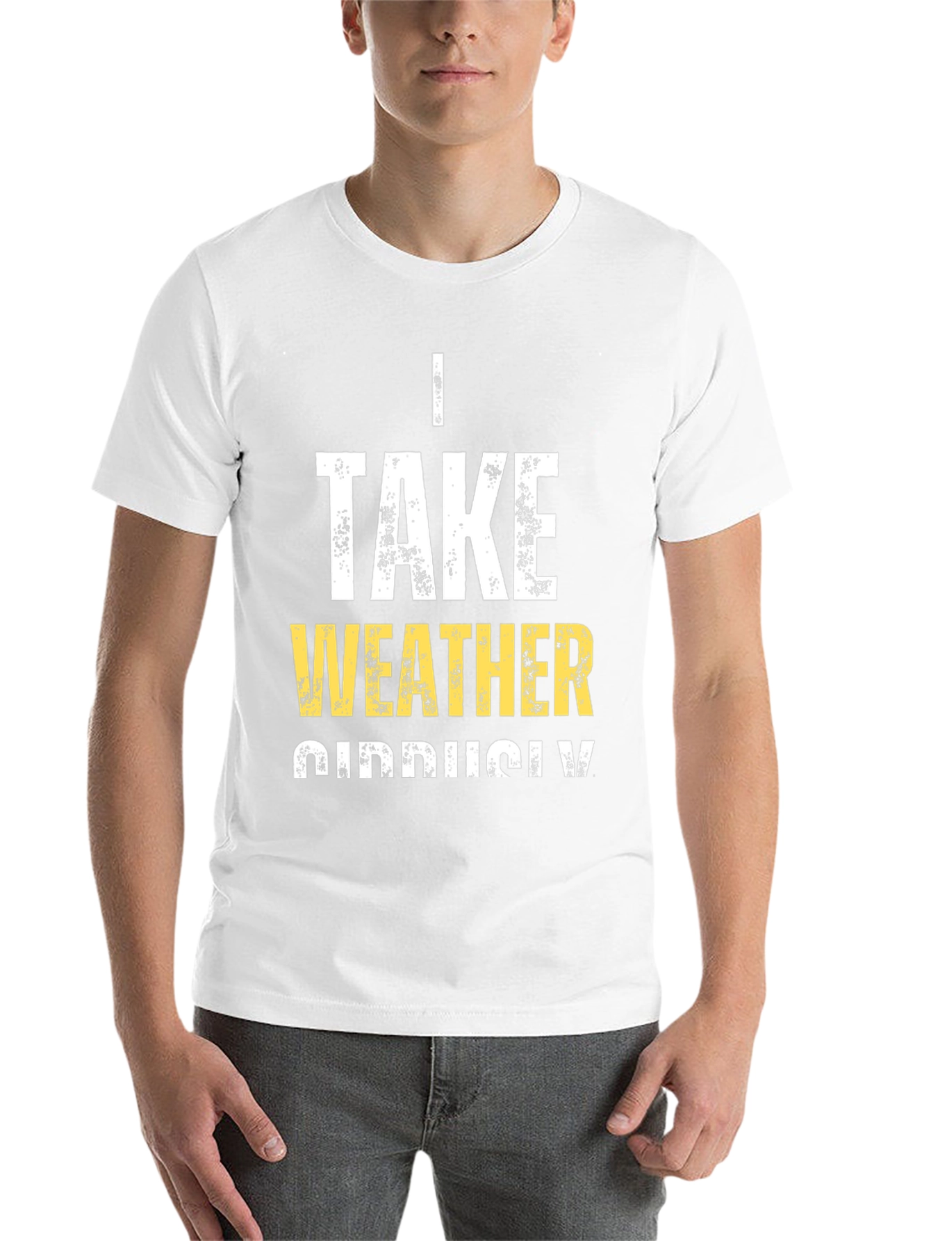 Black Funny Weather Pun T-Shirt - I Take Weather Seriously view 14