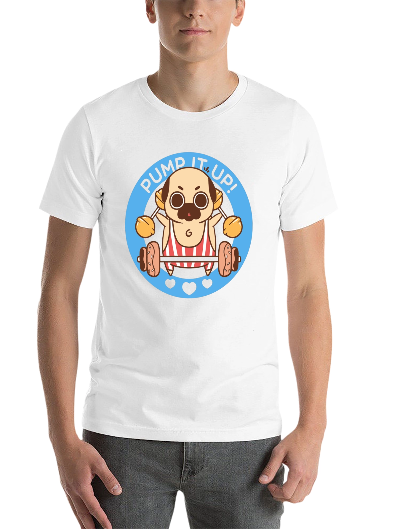 Black Pug Pump It Up T-Shirt view 14