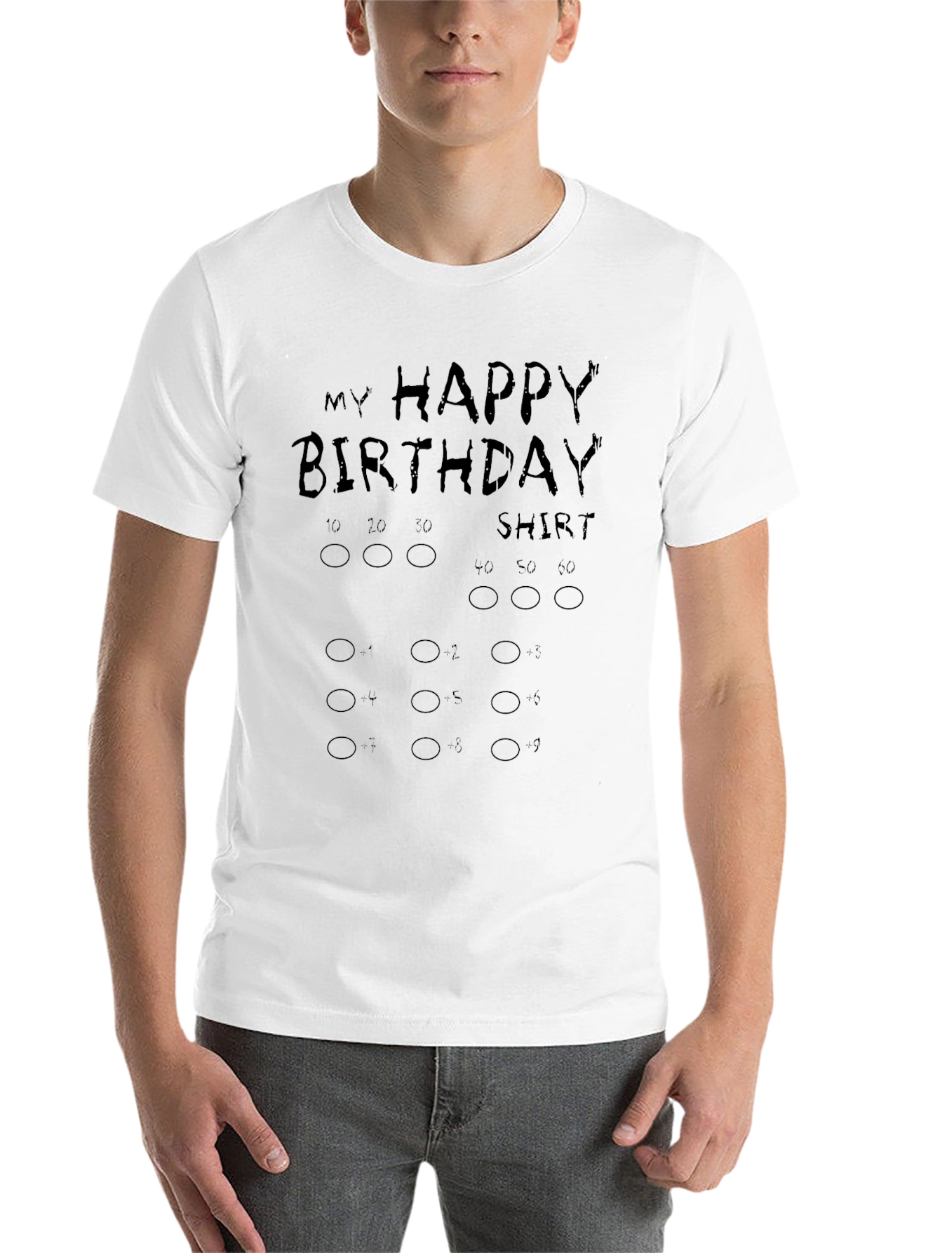 Black My Happy Birthday Shirt - Choose Your Age! view 14