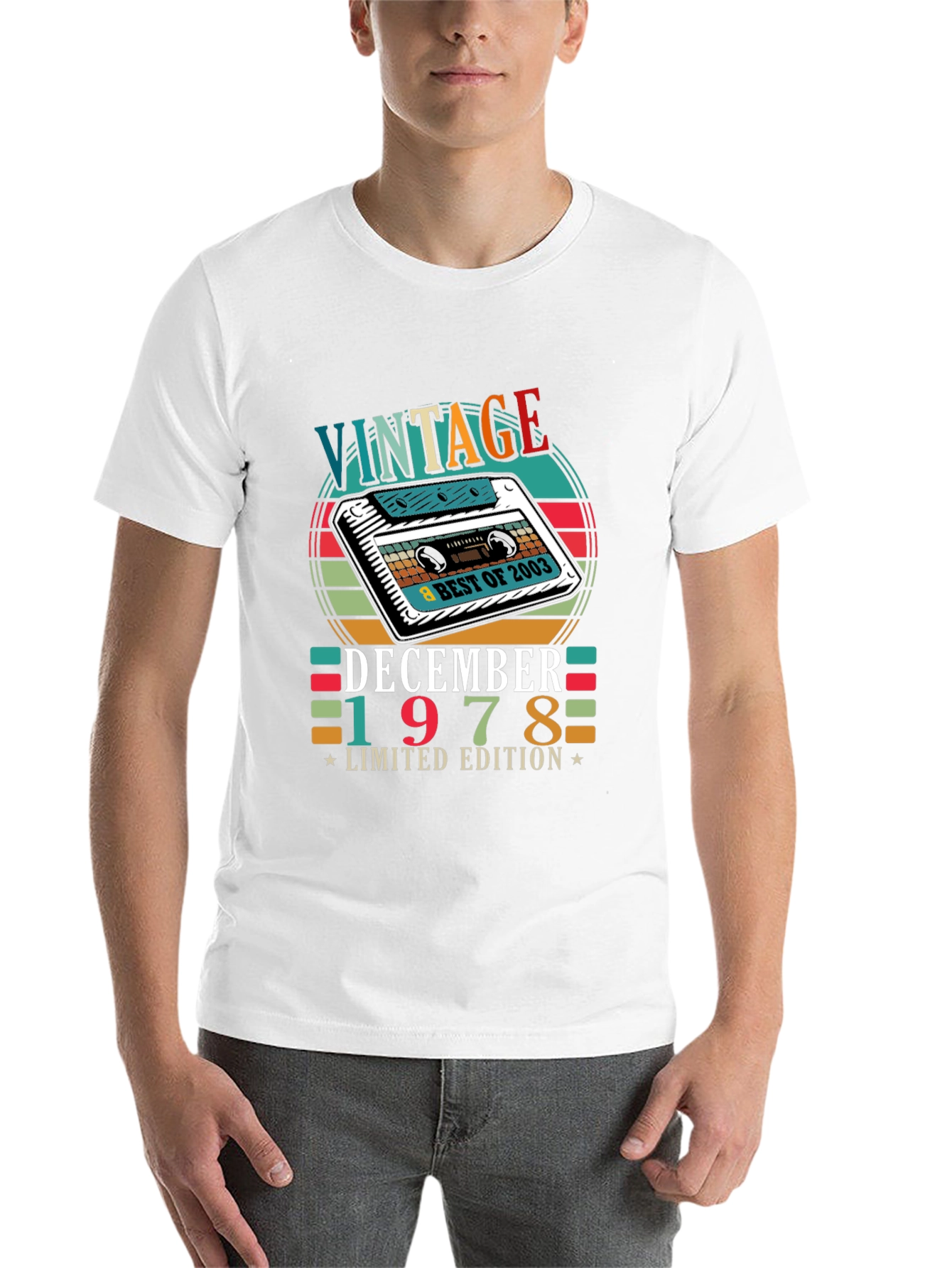 Black Vintage December 1978 Limited Edition Cassette T-Shirt view 14