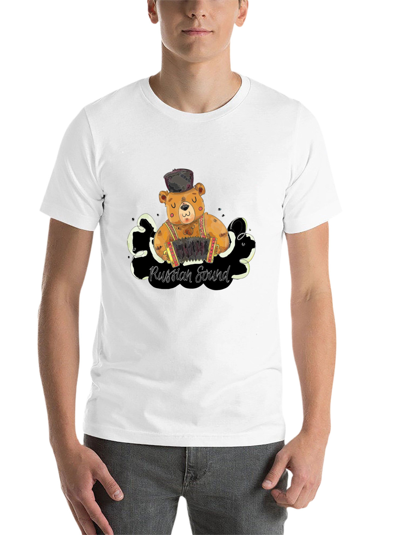 Black Russian Sound Bear T-Shirt view 14