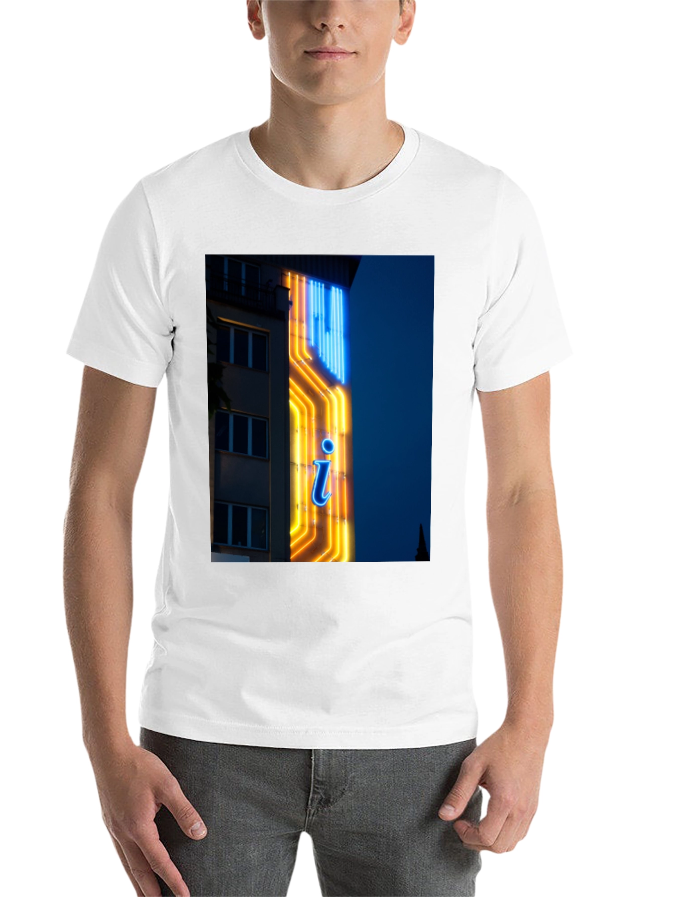 Black Neon Sign Graphic T-Shirt view 14