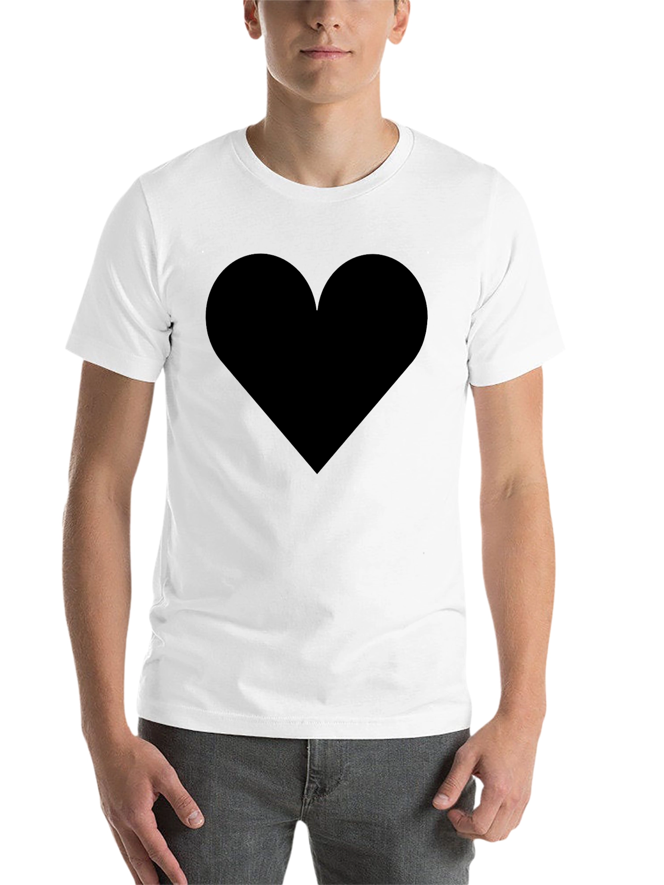 Black Black Heart Graphic Tee - Stylish & Comfortable view 14