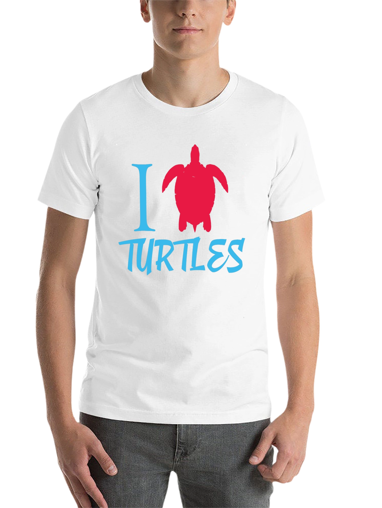 Black I Love Turtles Graphic Tee - Black view 14