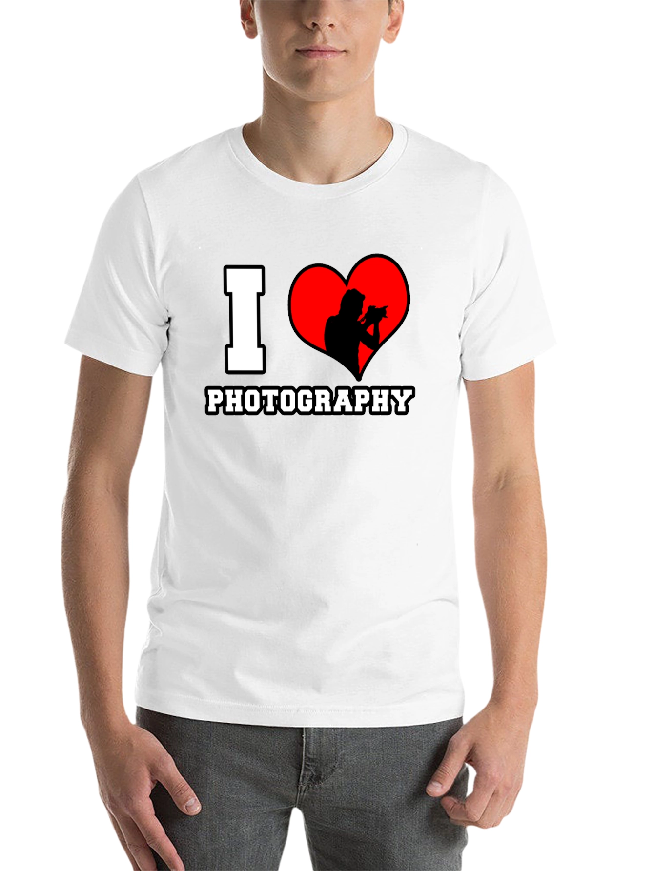 Black I Heart Photography Black T-Shirt view 14
