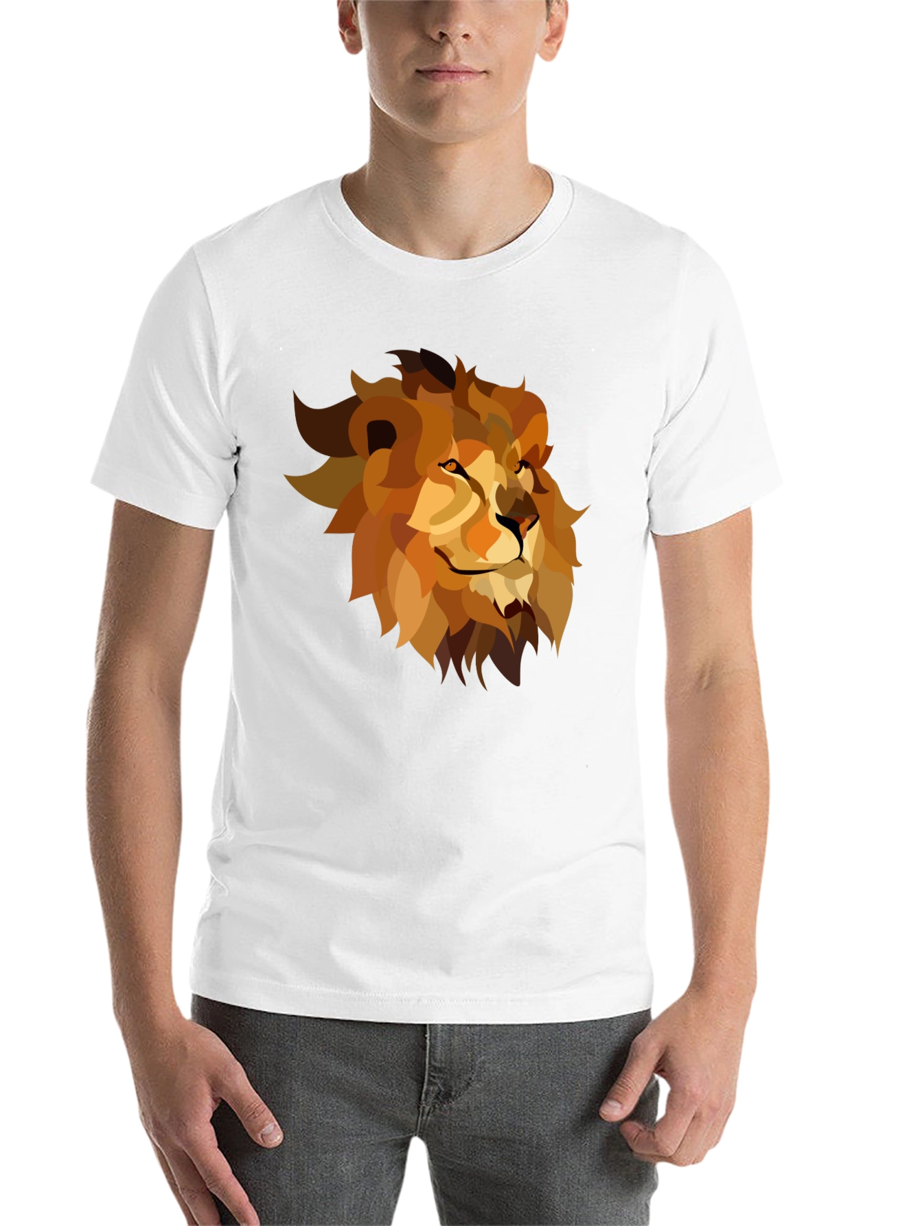Black Lion Graphic Black Tee - Men's Casual Style view 14