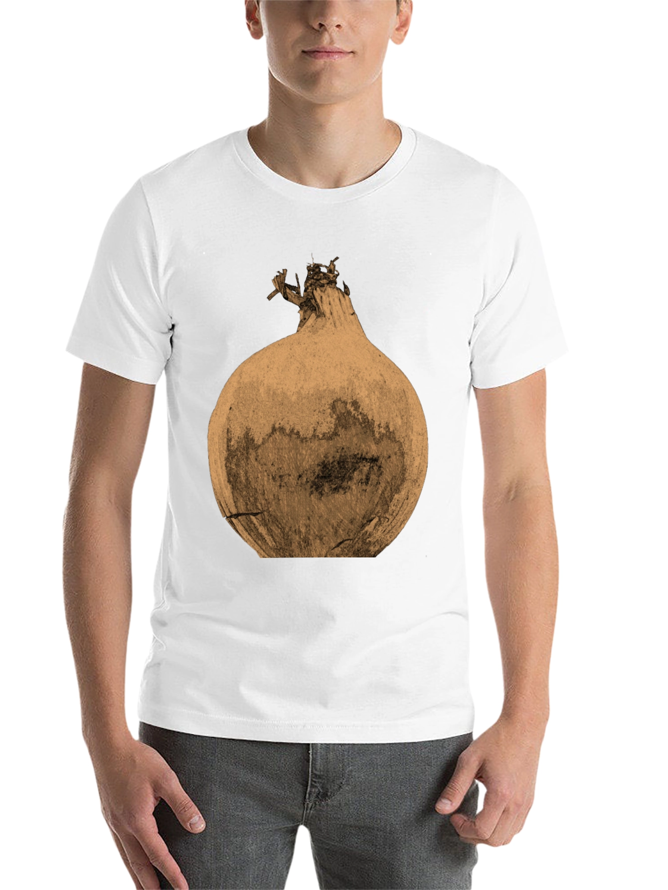 Black Men's Onion Graphic Print T-Shirt - Black view 14