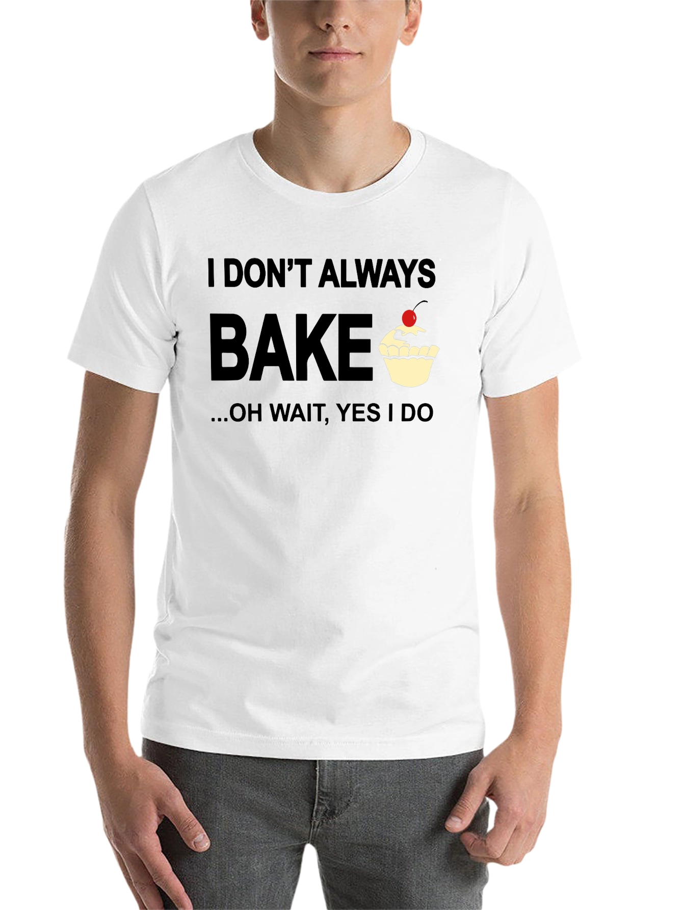 Black Bake Graphic Tee - "I Don't Always Bake" view 14