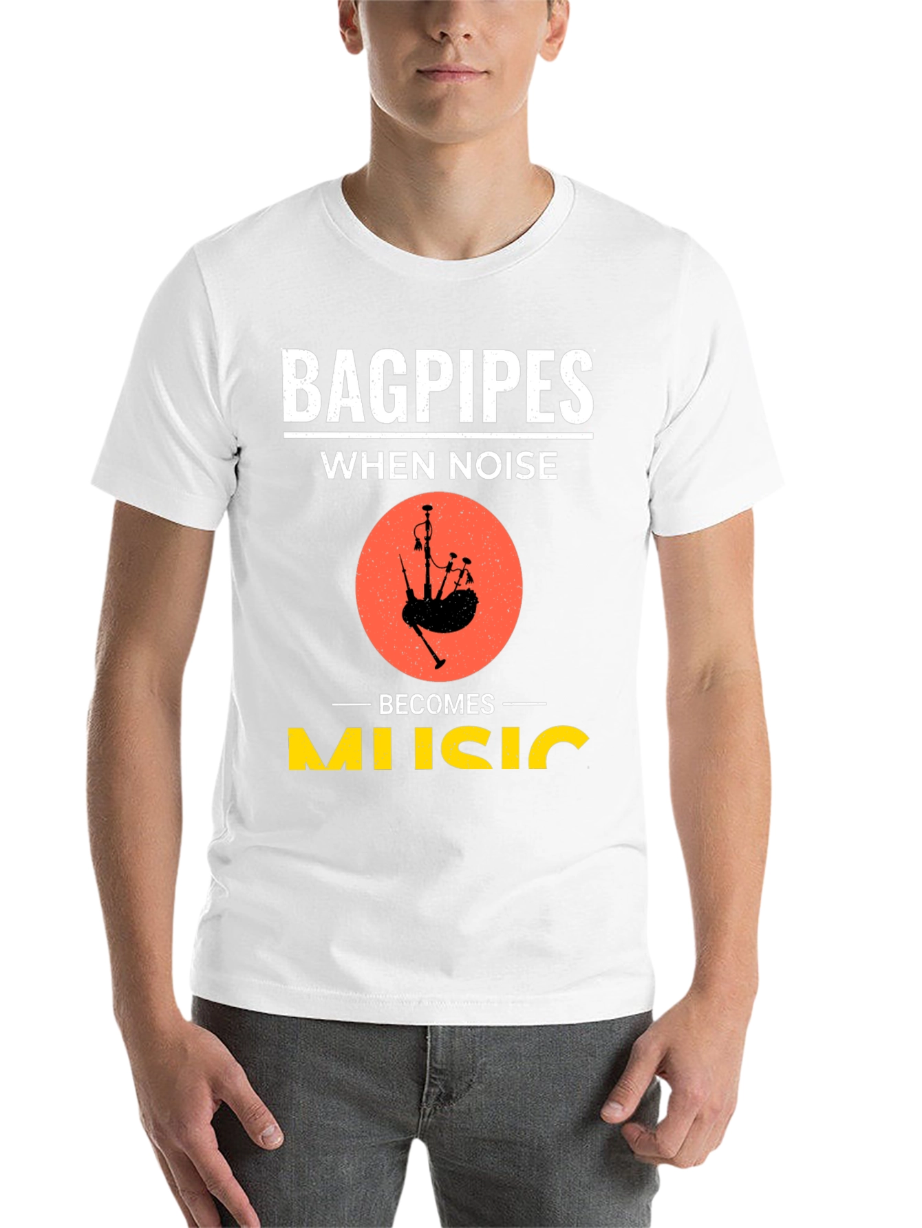 Black Bagpipes When Noise Becomes Music T-Shirt view 14