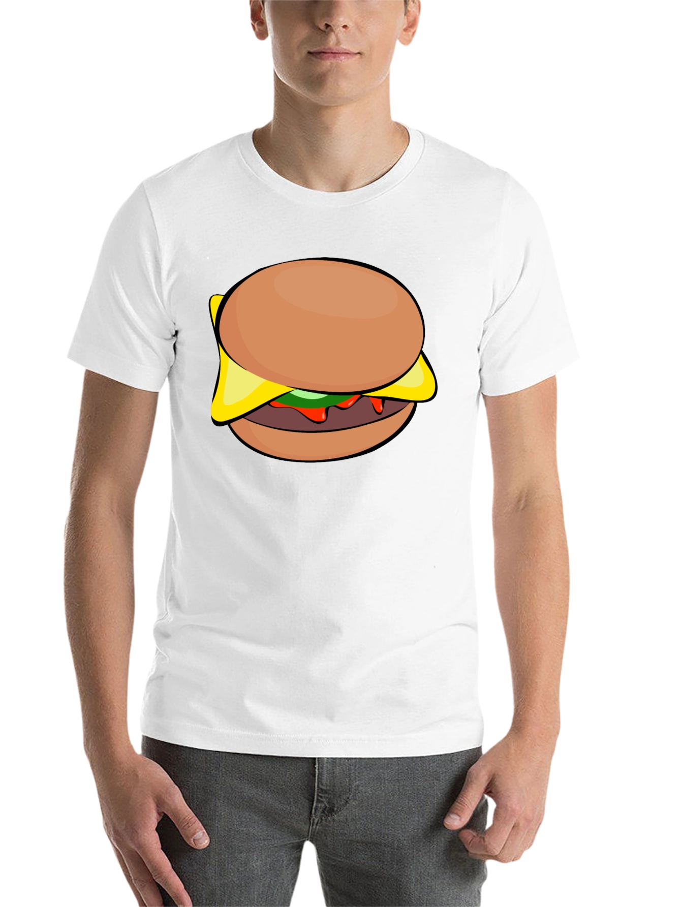 Black Burger Graphic Tee - Casual Style Shirt view 14