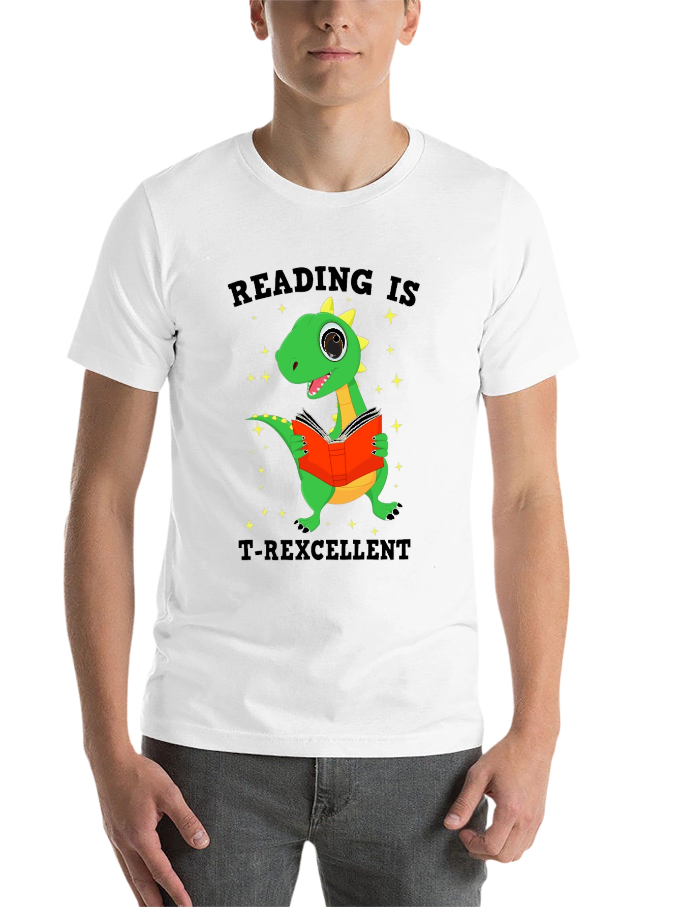 Black Reading is T-Rexcellent T-Shirt view 14