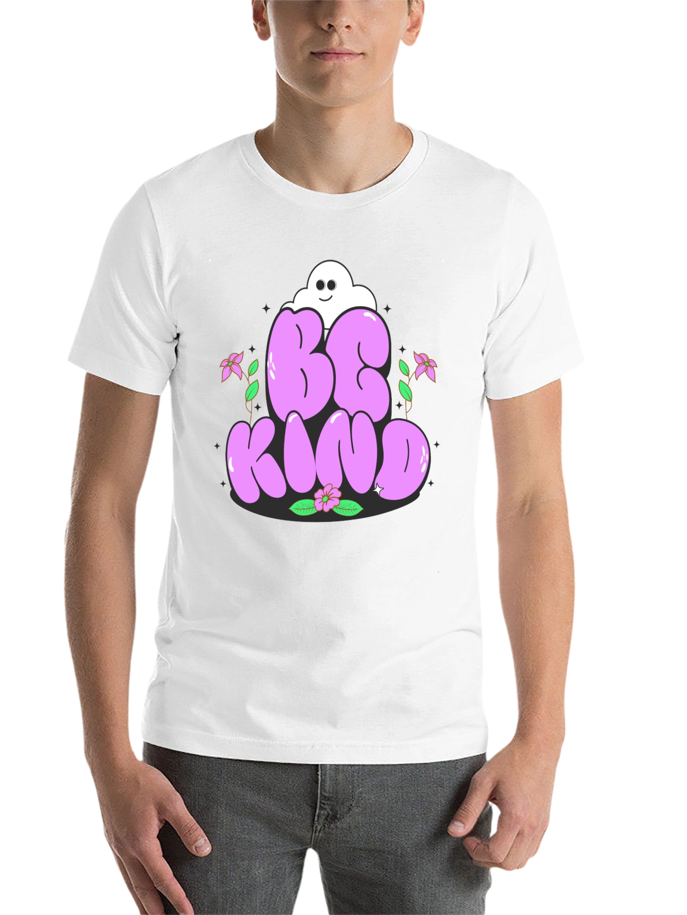 Black Be Kind Graphic Tee - Stylish Unisex T-Shirt view 14