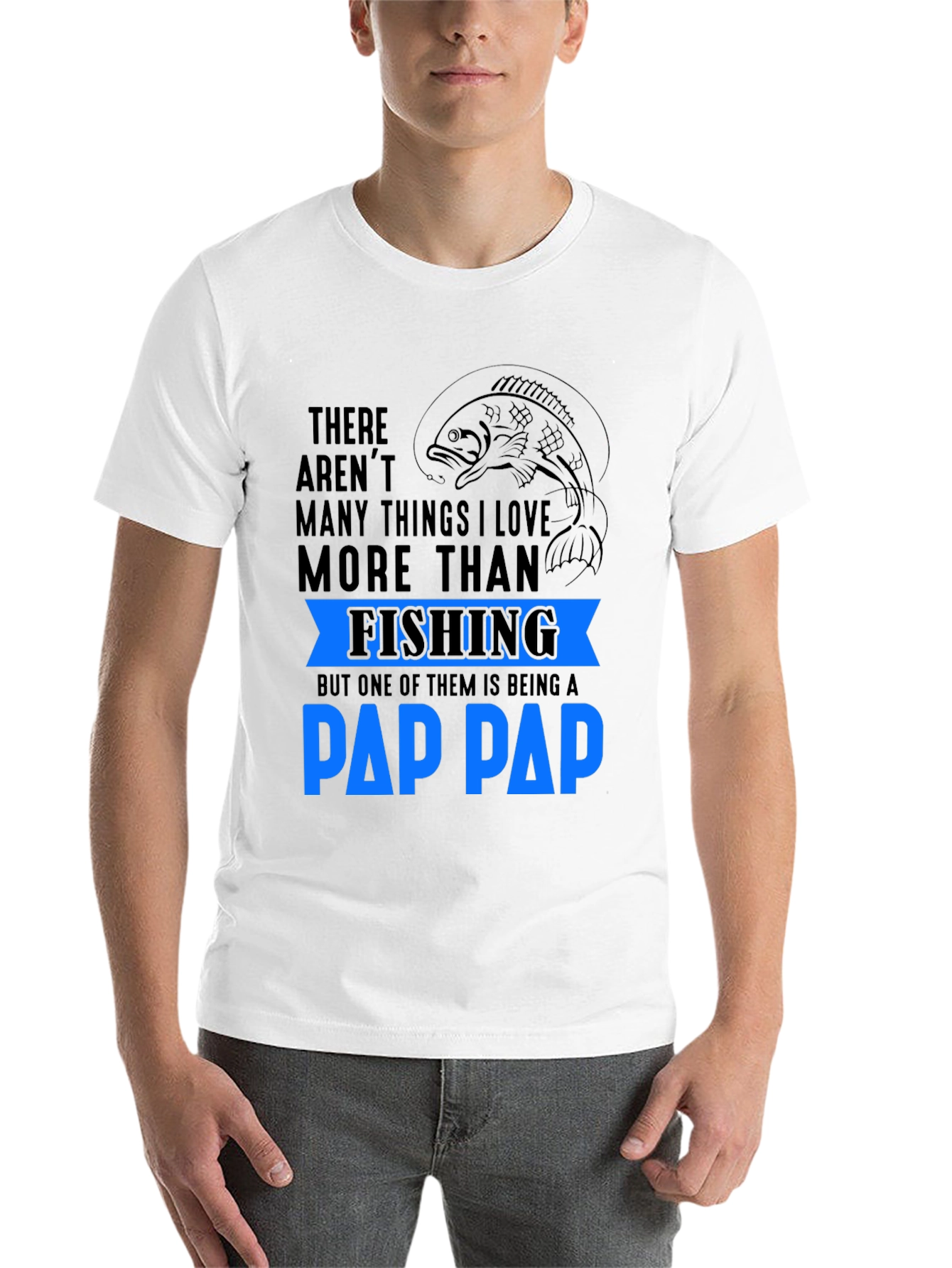 Black Fishing Pap Pap T-Shirt view 14