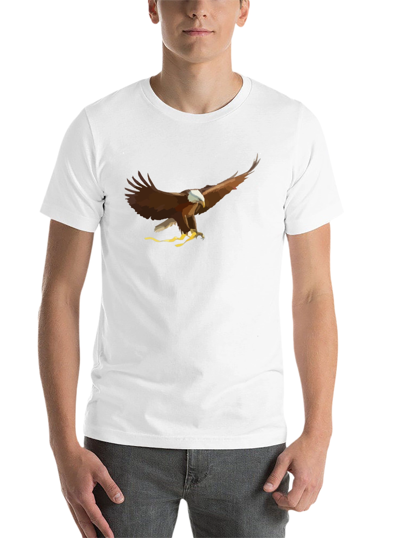 Black Eagle Graphic T-Shirt - Cool Bird of Prey Design view 14