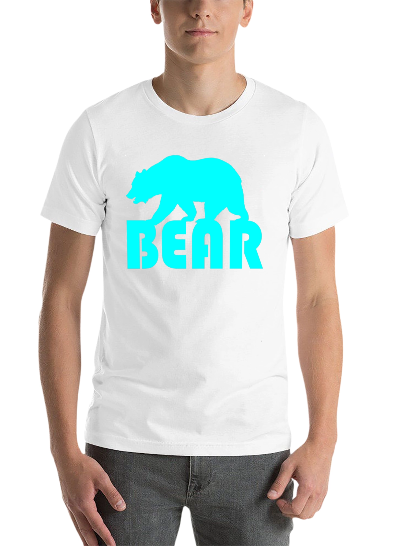 Black Cool Bear Graphic Tee - Stylish Black T-Shirt view 14