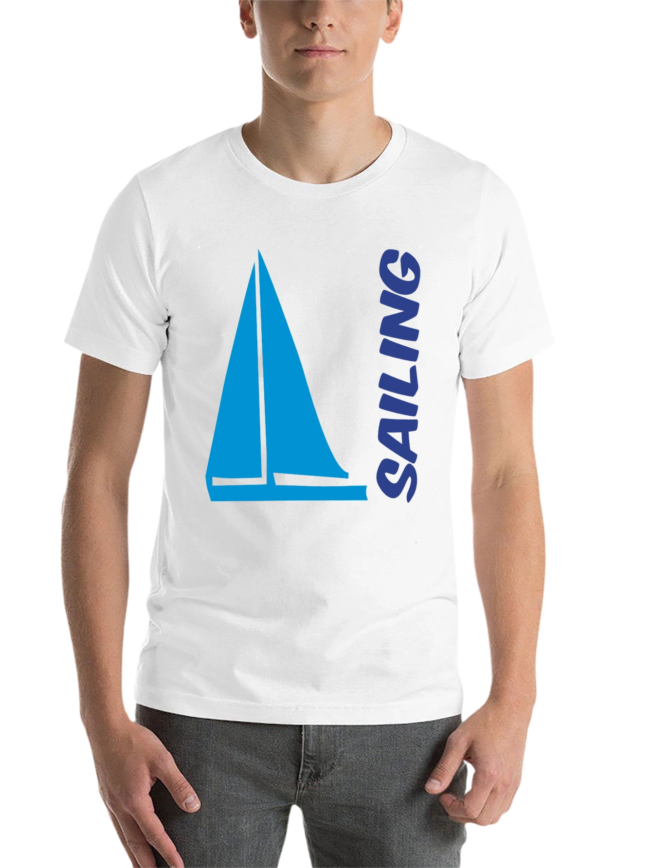 Black Sailing Boat T-Shirt | Nautical Tee view 14