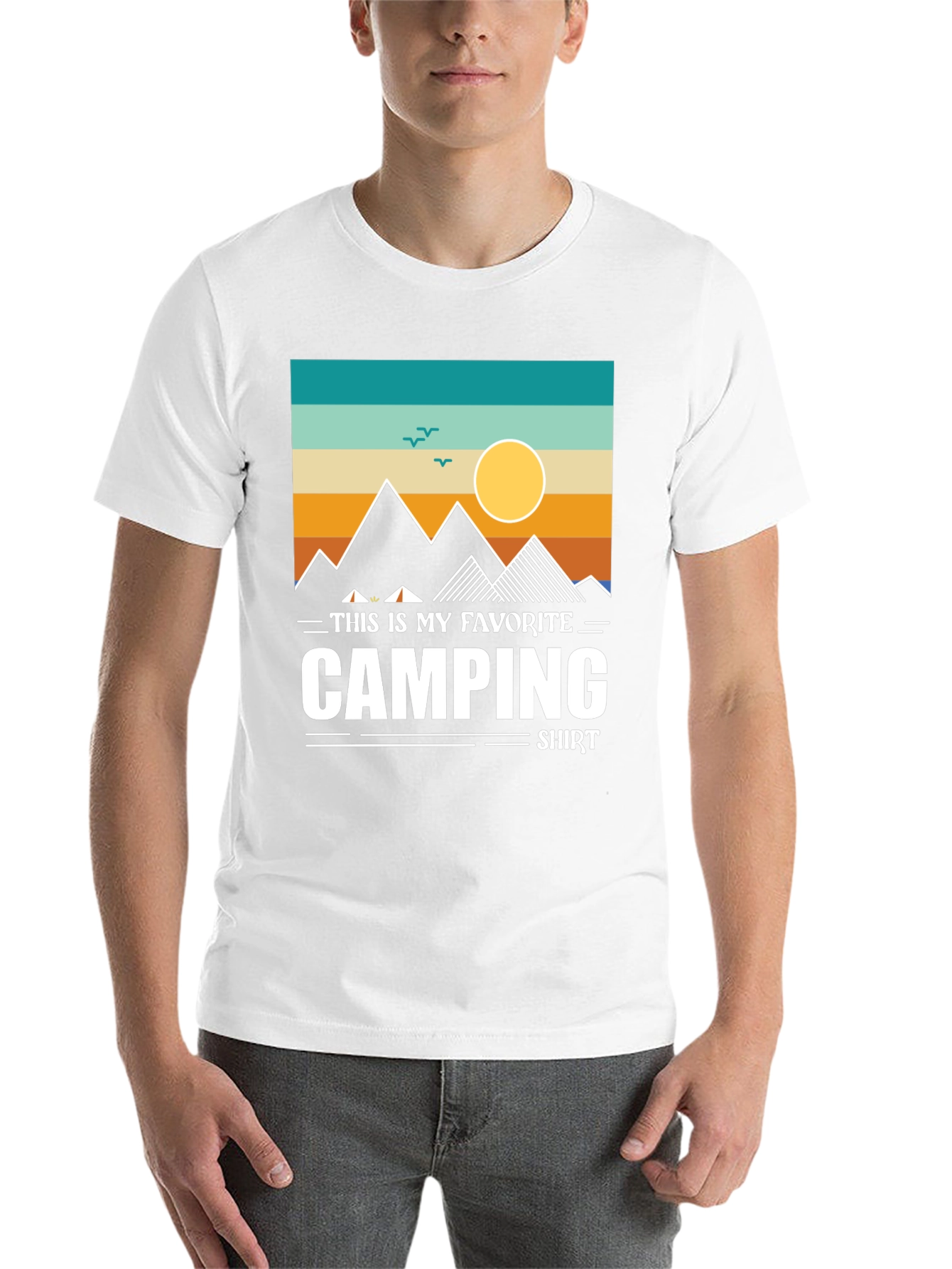 Black Camping Favorite Shirt Graphic Tee view 14