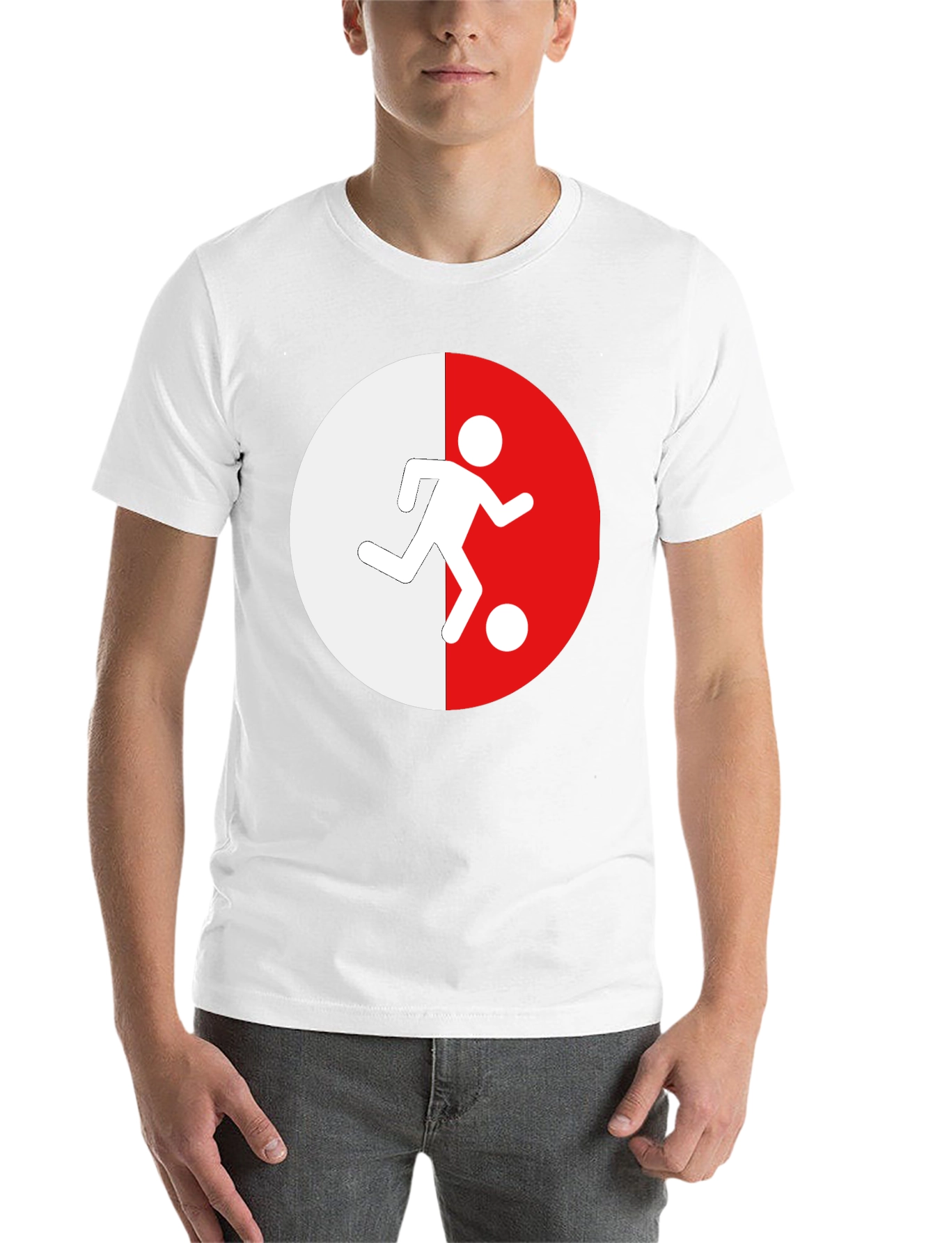 Black Soccer Player Graphic Tee - Black Casual Shirt view 14