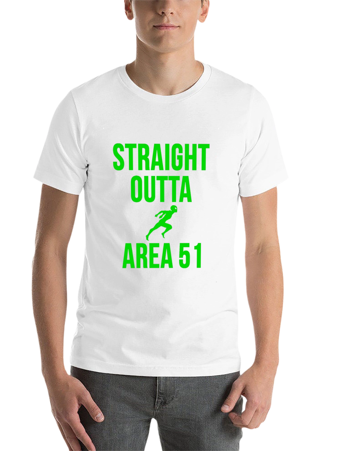 Black Straight Outta Area 51 Alien Graphic Tee view 14