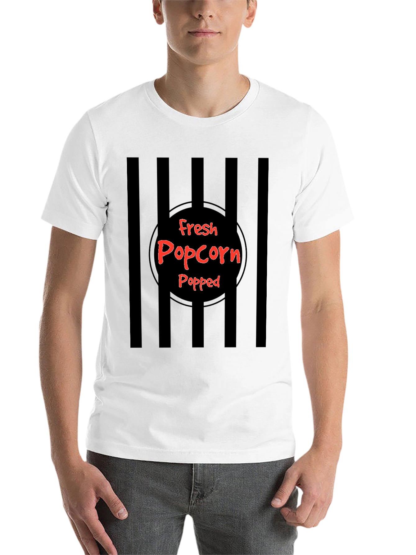 Black Fresh Popped Popcorn Graphic T-Shirt view 14