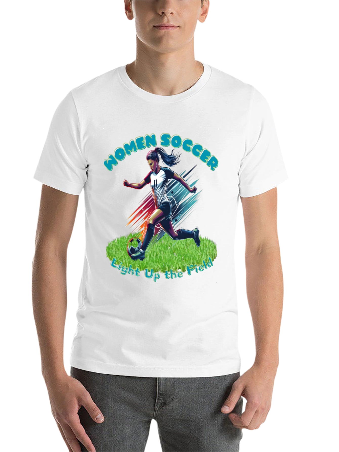 Women's Soccer Graphic T-Shirt - 14