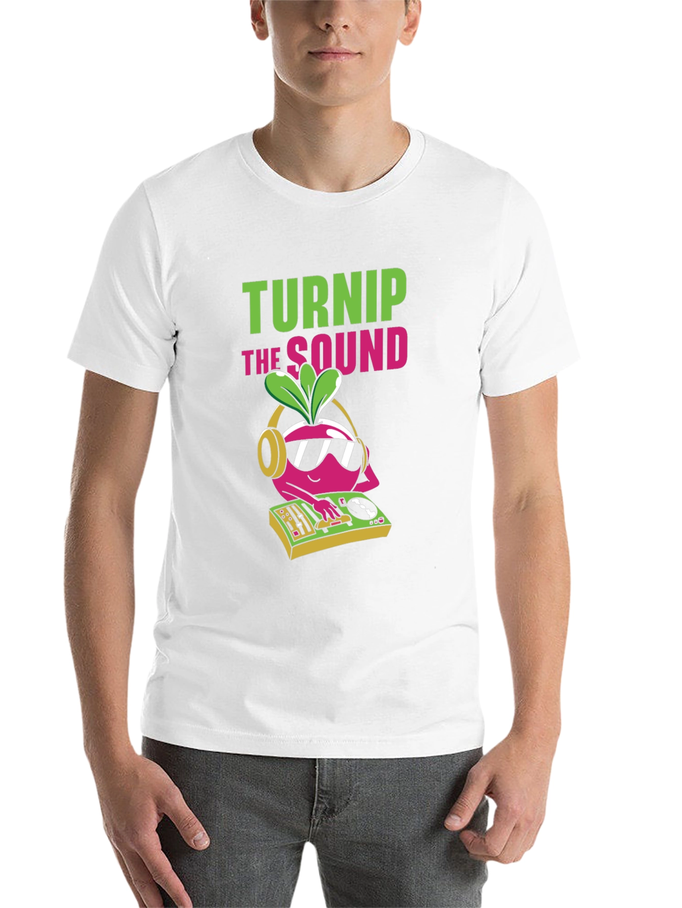 Black Turnip the Sound DJ Graphic T-Shirt view 14
