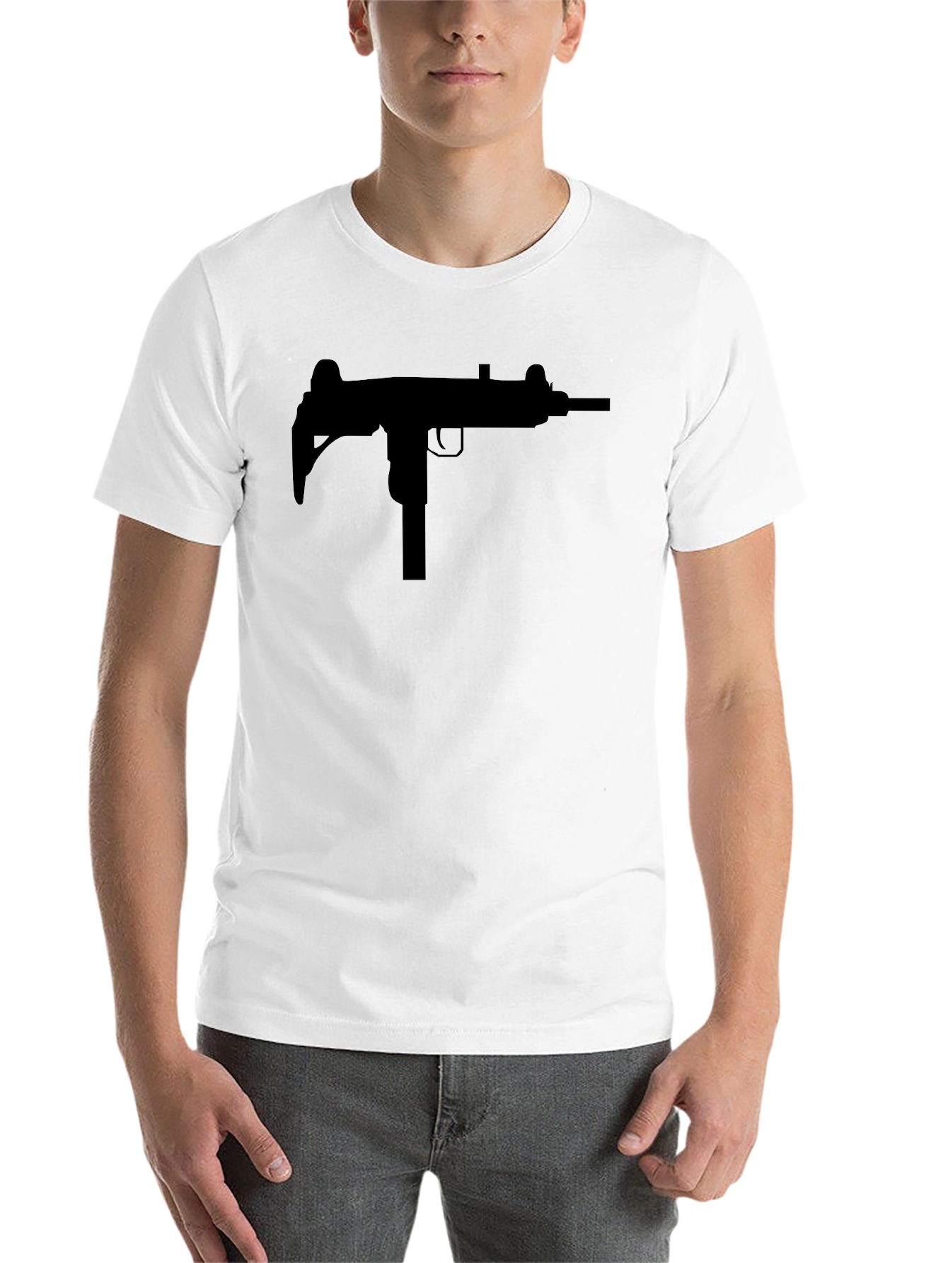 Black Black Uzi Silhouette Tee view 14