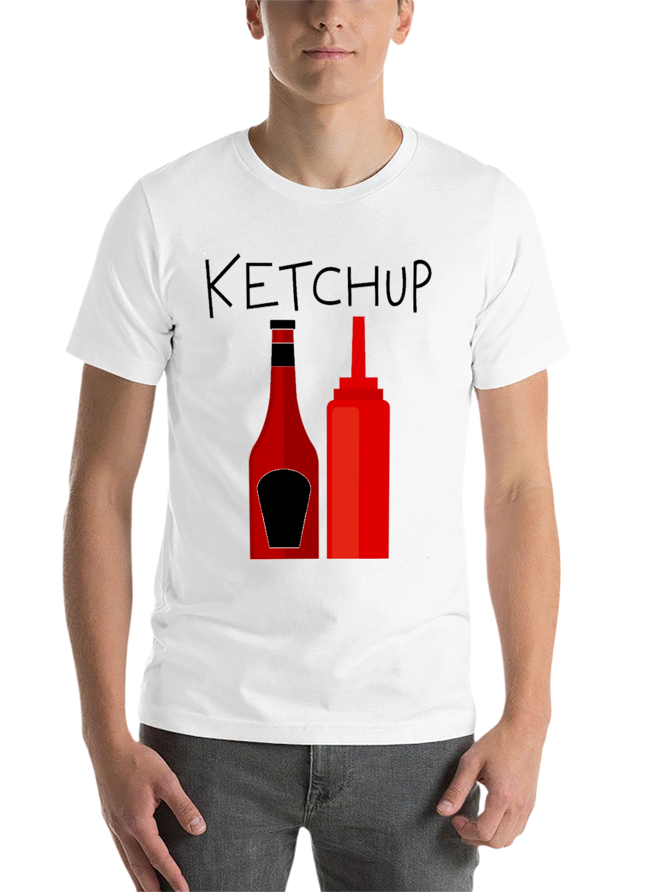 Black Ketchup Graphic Tee - Funny Foodie T-Shirt view 14