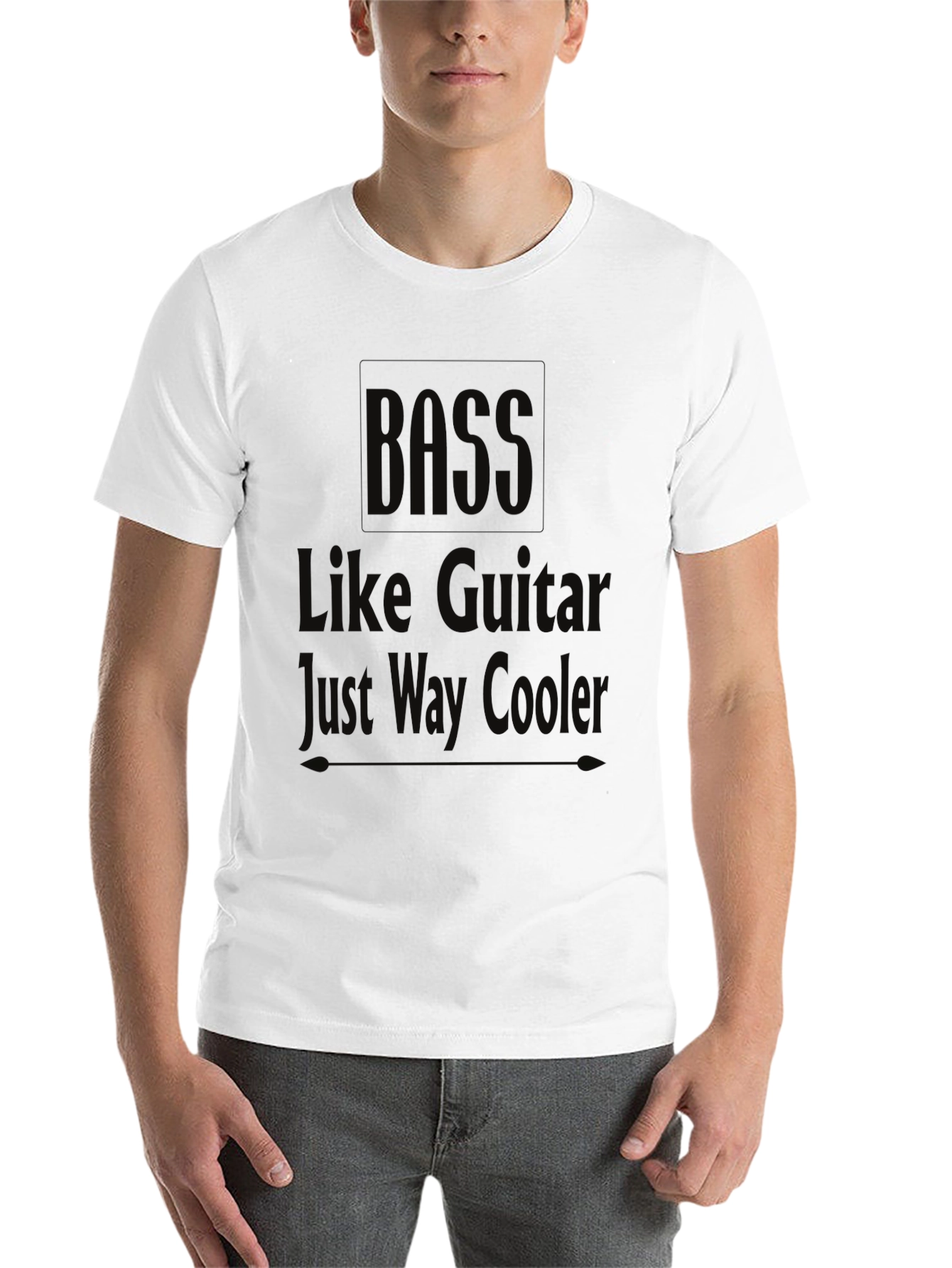 Black Bass Like Guitar Just Way Cooler Black T-Shirt view 14