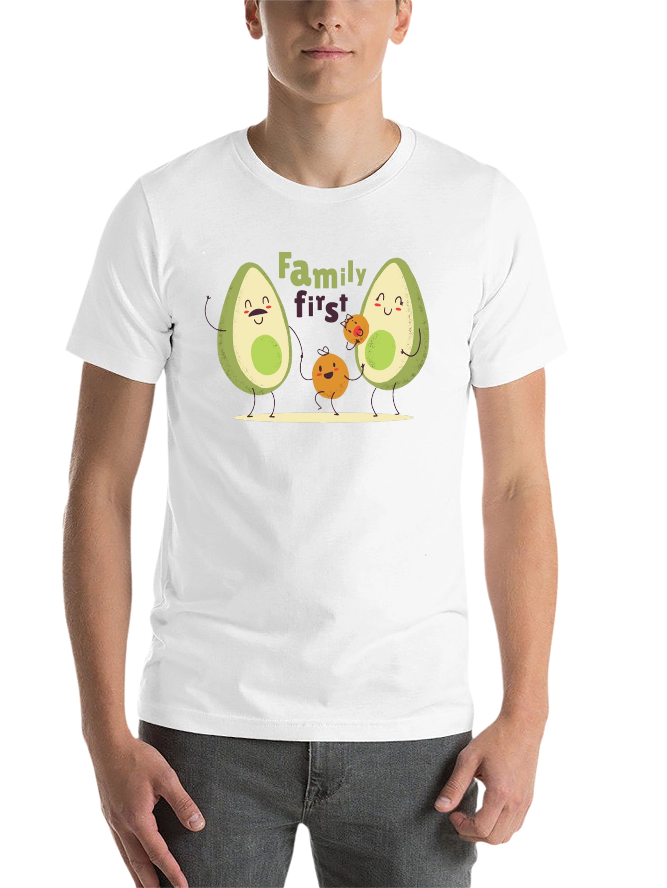 Black Family First Avocado T-Shirt view 14