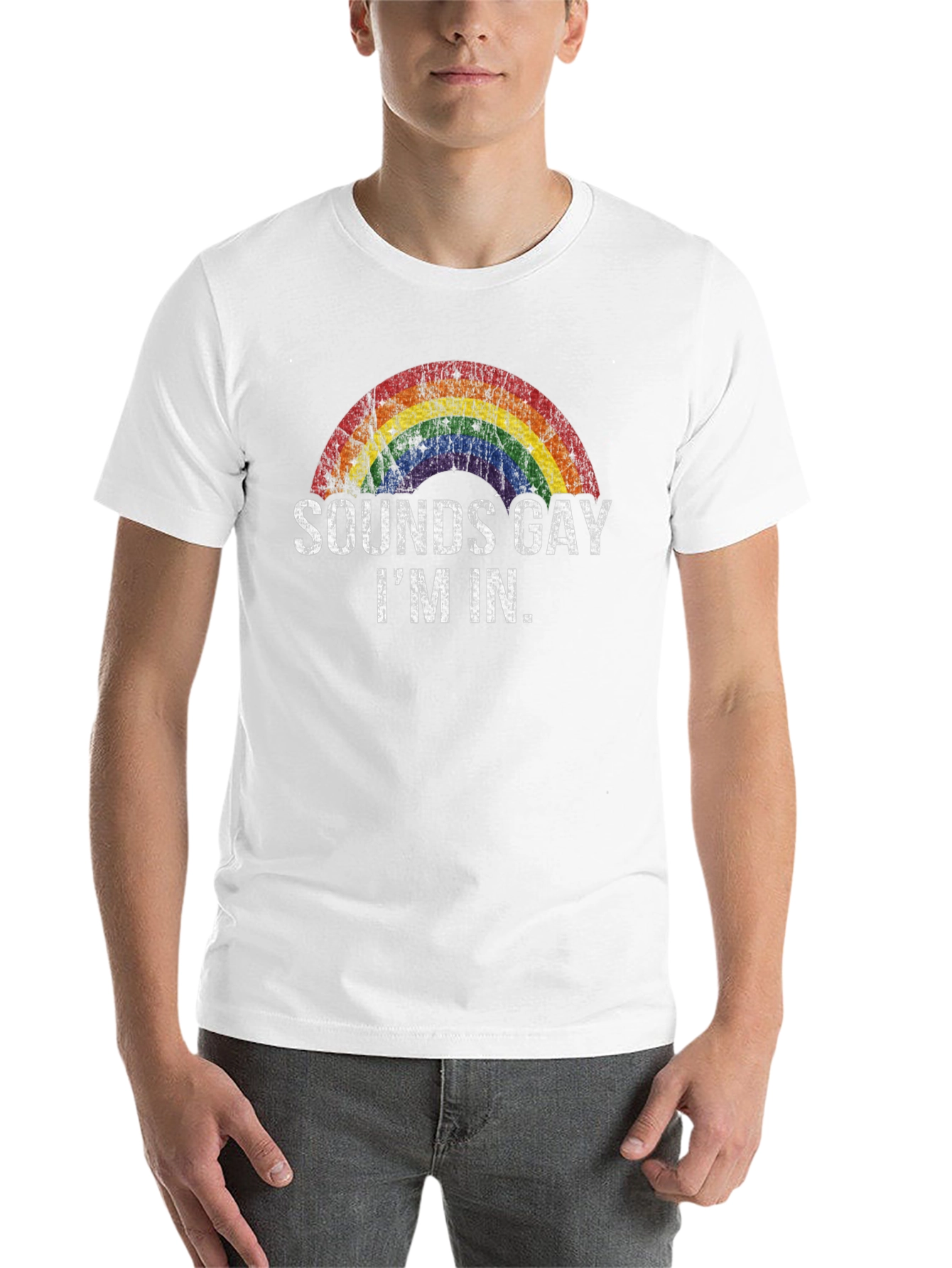 Black Sounds Gay I'm In - Rainbow Pride T-Shirt view 14