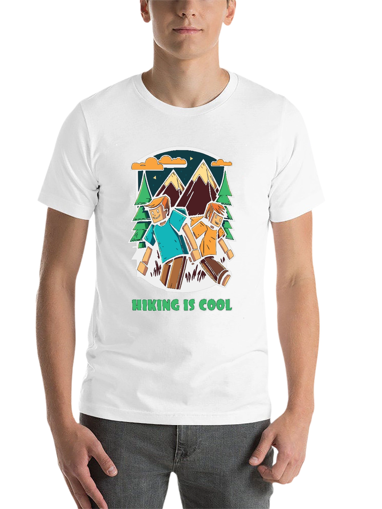 Black Hiking is Cool Graphic Tee view 14