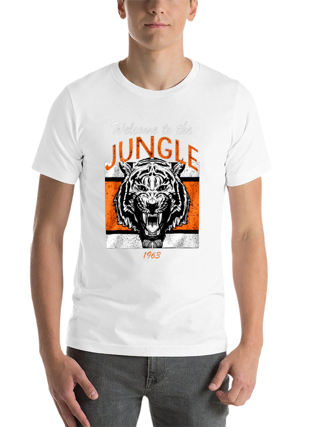 Black Welcome to the Jungle 1963 Tiger Graphic Tee view 14