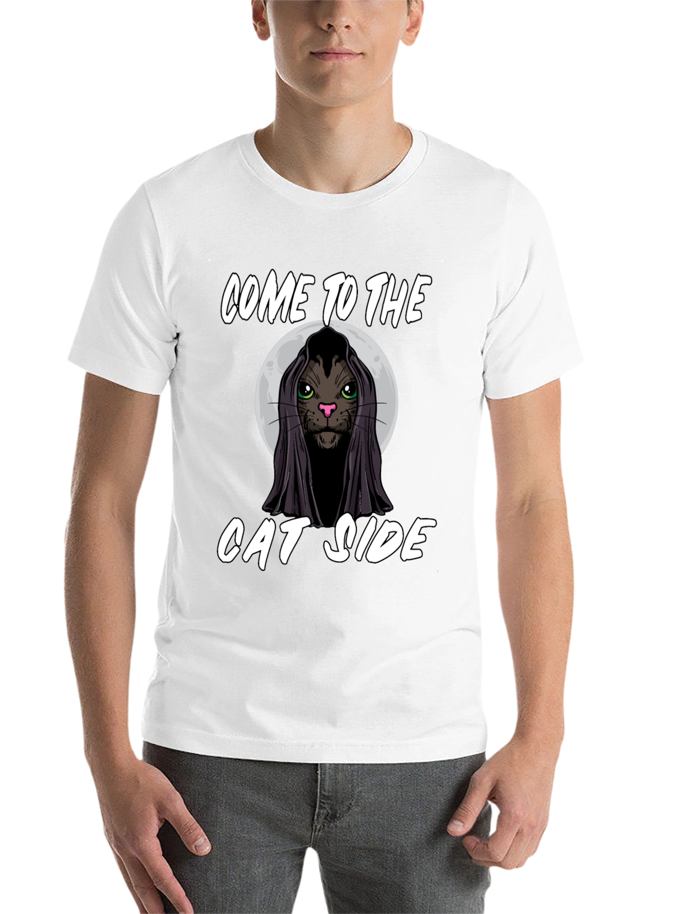 Black Come to the Cat Side Black T-Shirt view 14